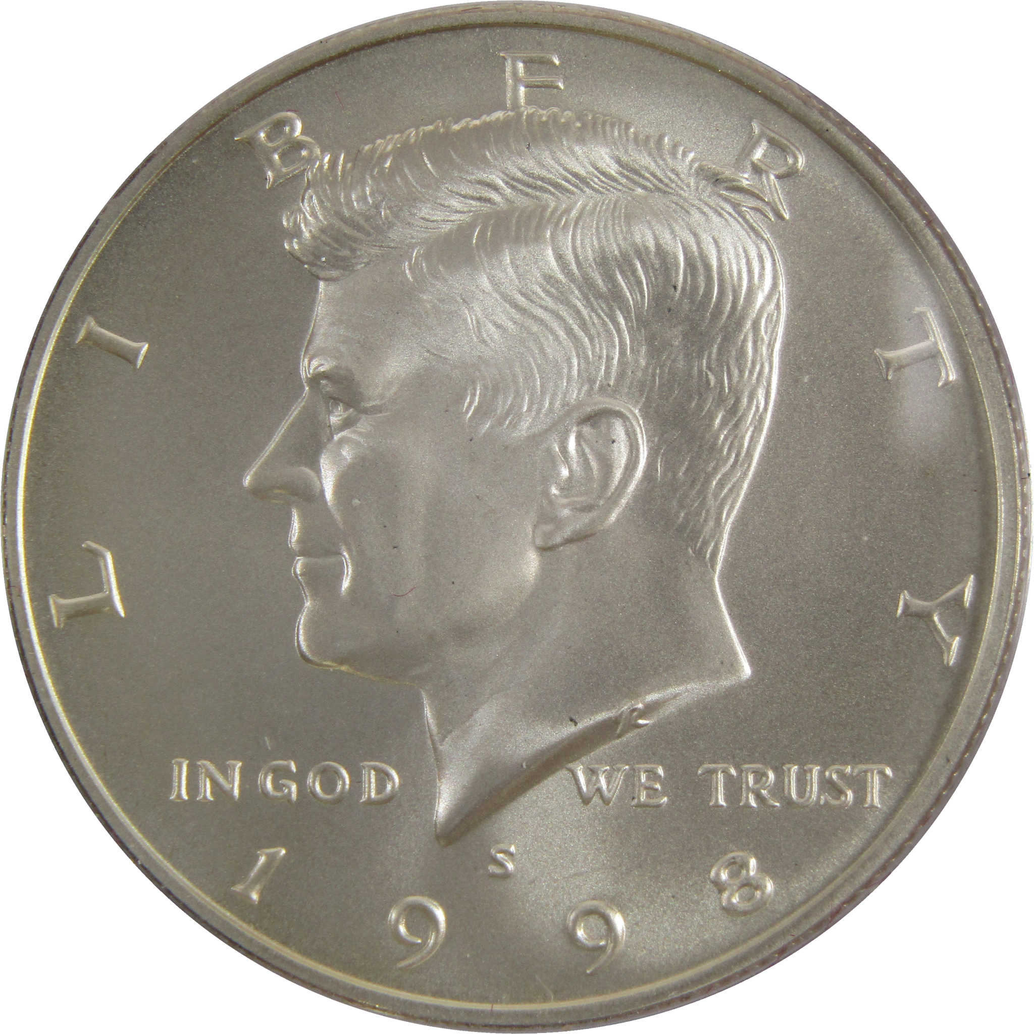 1998 S Kennedy Half Dollar BU Uncirculated 90% Silver 50c SKU:CPC1871