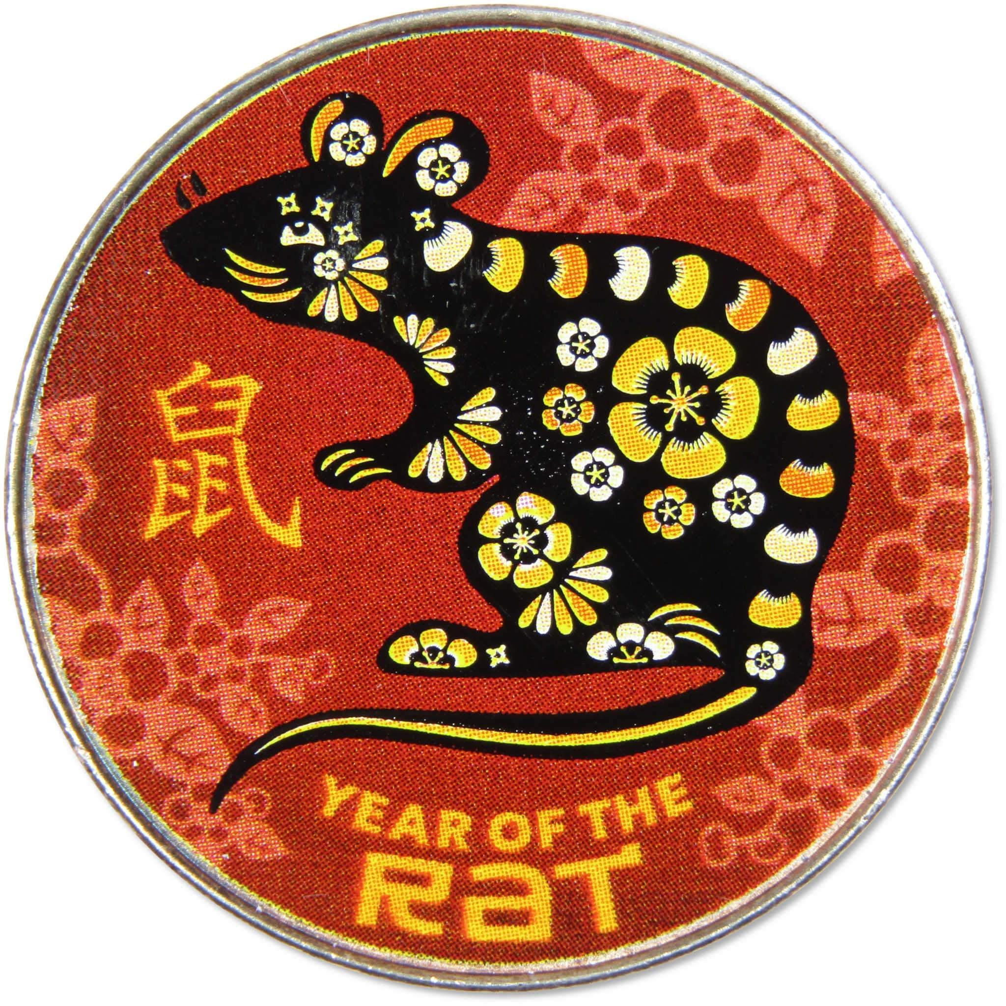 Chinese Zodiac Year of the Rat 1/2 oz .999 Fine Silver Round Uncirculated