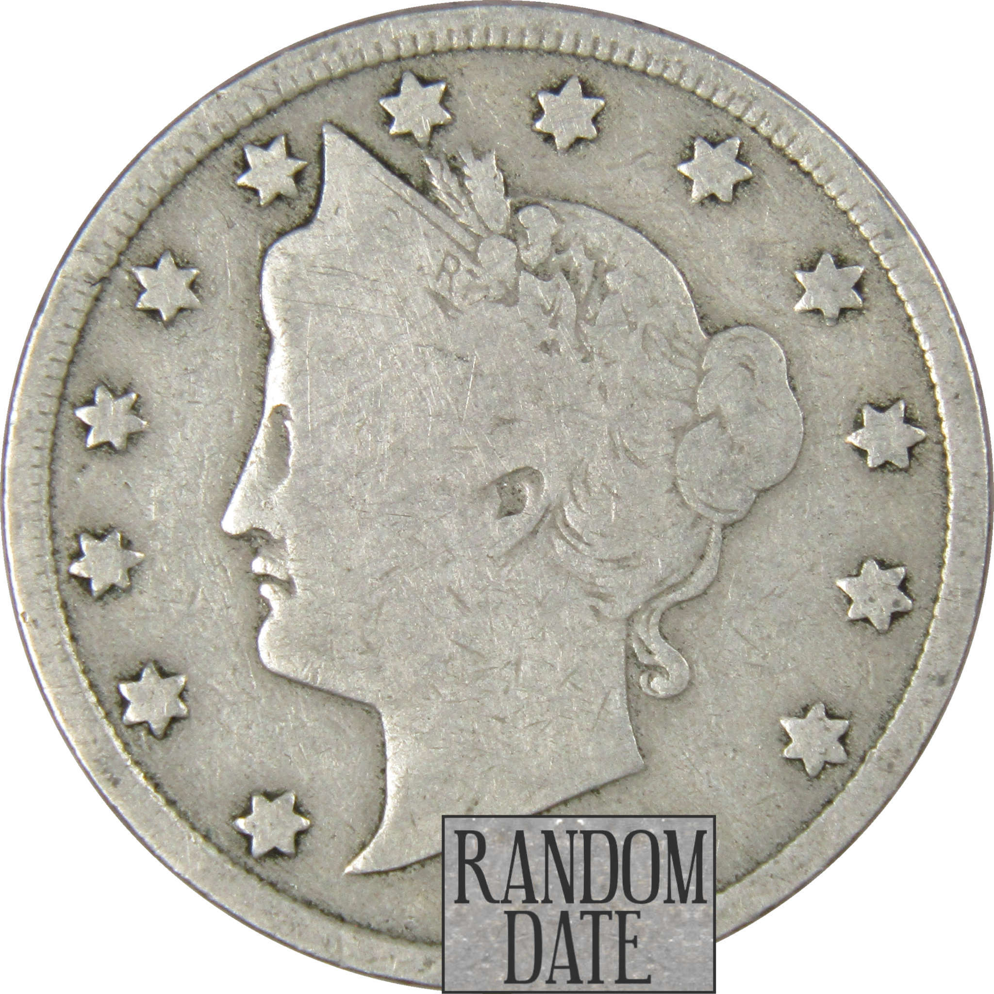 Liberty Head V Nickel 5 Cent Piece VG Very Good Random Date 5c US Coin