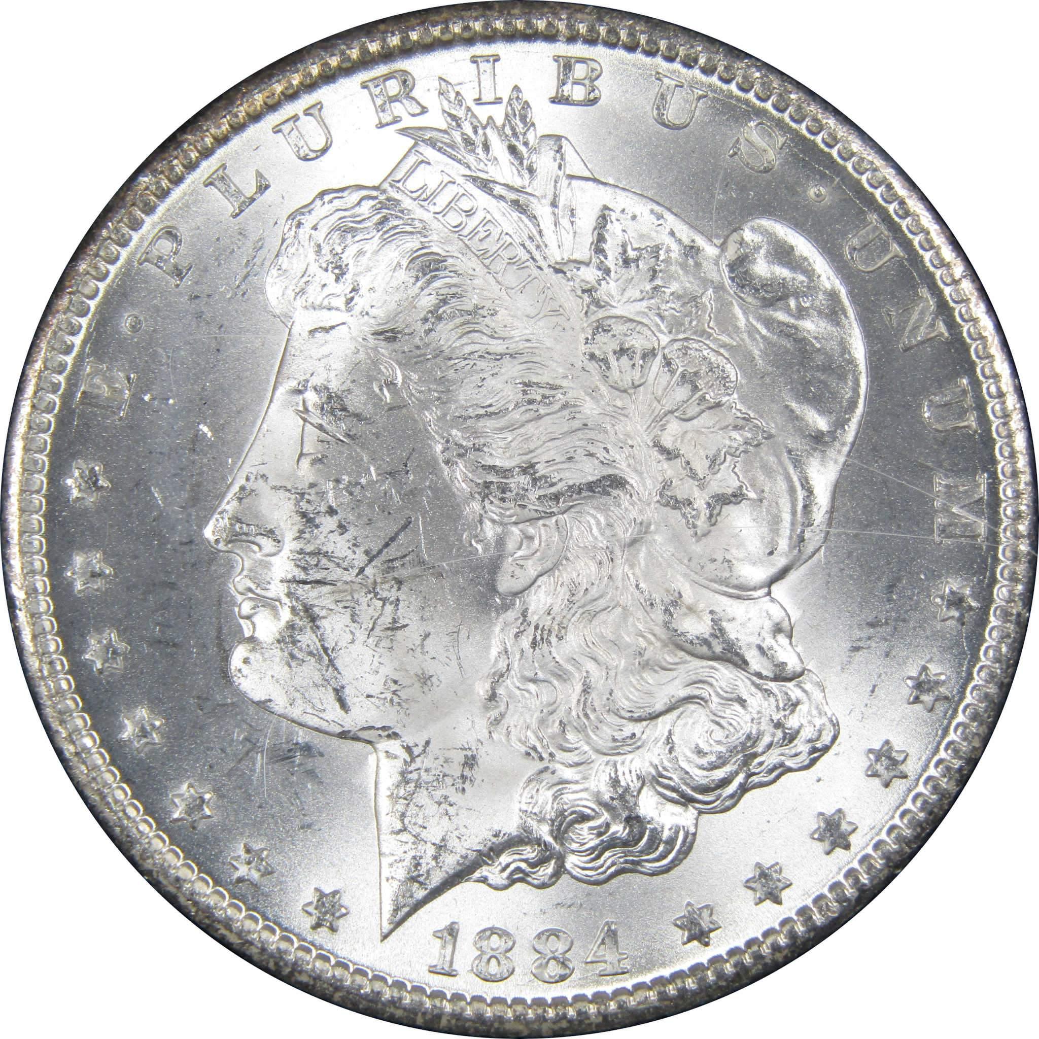 1884 CC GSA Morgan Dollar BU Uncirculated Silver $1 Toned SKU:IPC5059