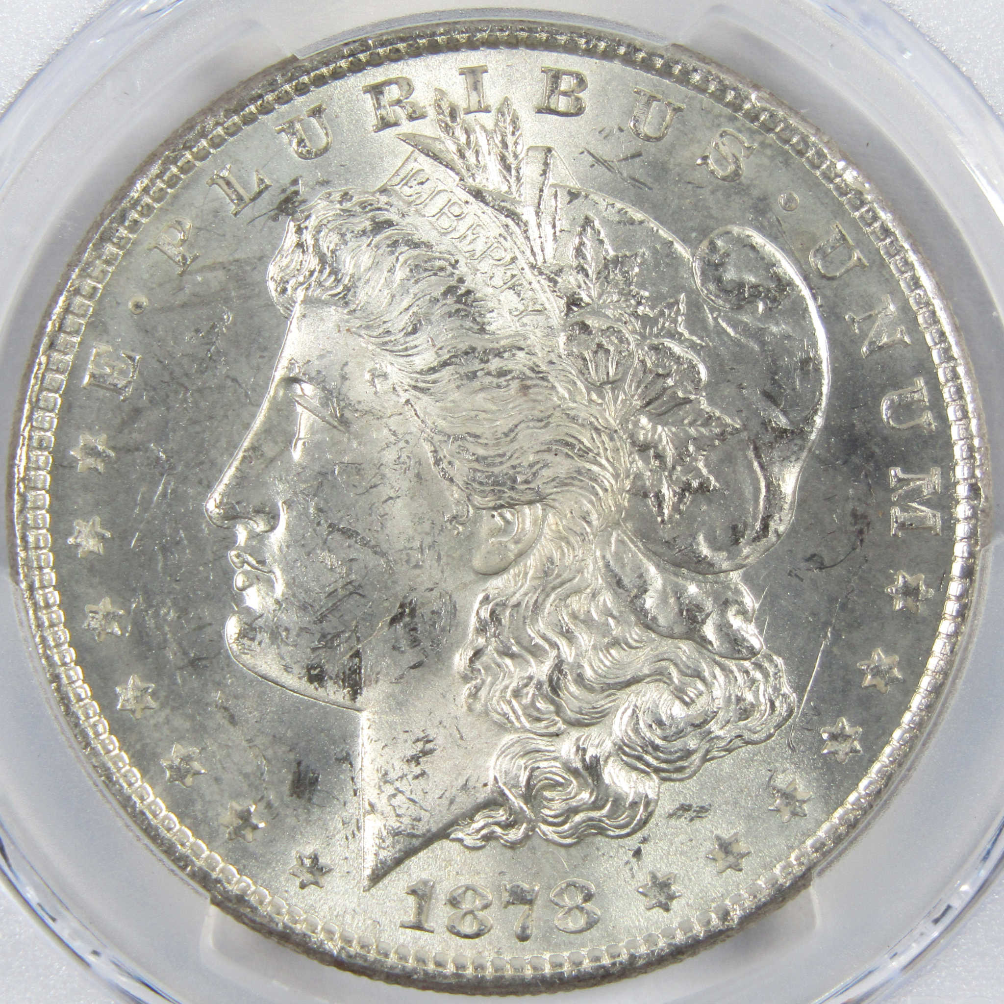 1878 8TF Morgan Dollar MS 62 PCGS 90% Silver $1 Coin Toned SKU:I5905