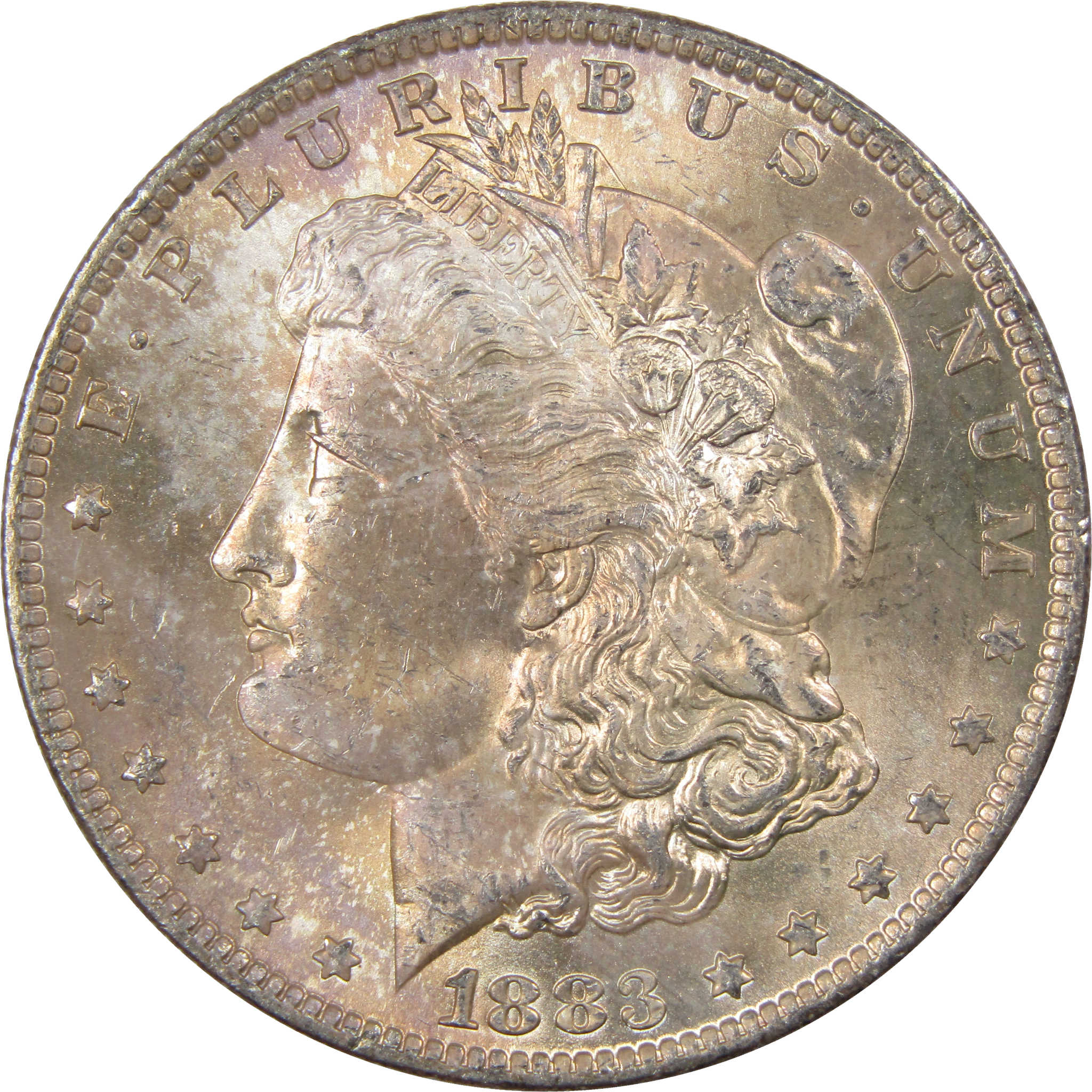 1883 O Morgan Dollar BU Choice Uncirculated Silver Toned SKU:I1218