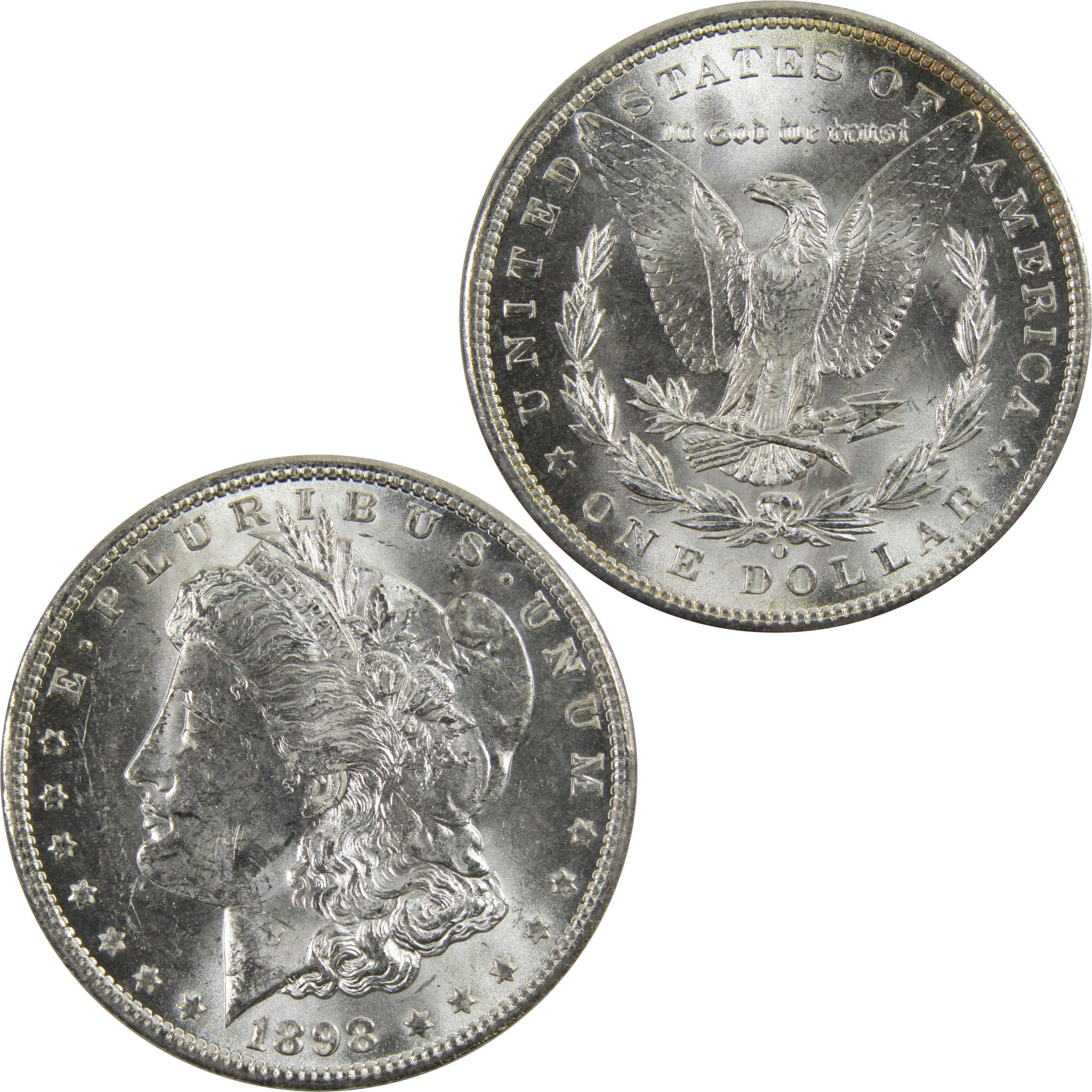 1898 O Morgan Dollar BU Uncirculated 90% Silver $1 Coin SKU:I5281 - Morgan coin - Morgan silver dollar - Morgan silver dollar for sale - Profile Coins &amp; Collectibles