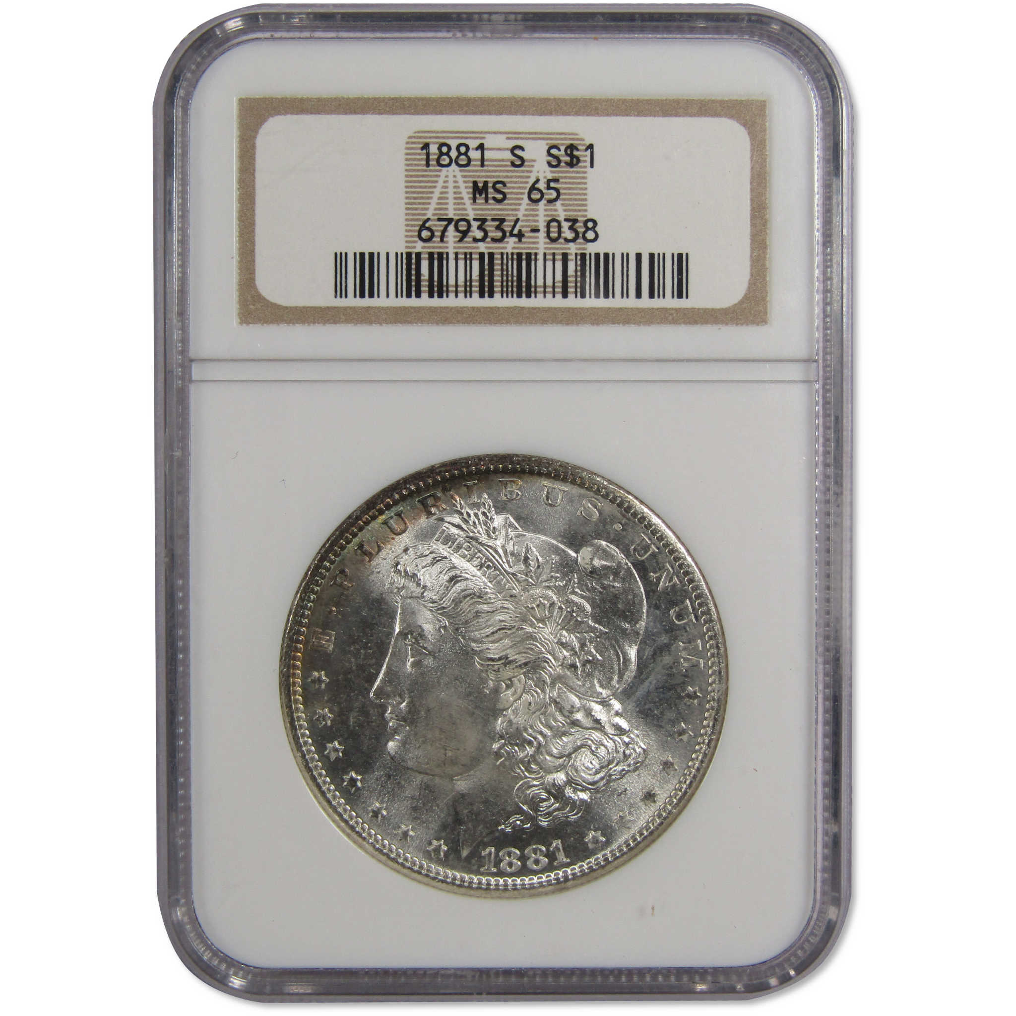 1881 S Morgan Dollar MS 65 NGC 90% Silver Uncirculated SKU:IPC7214 - Morgan coin - Morgan silver dollar - Morgan silver dollar for sale - Profile Coins &amp; Collectibles