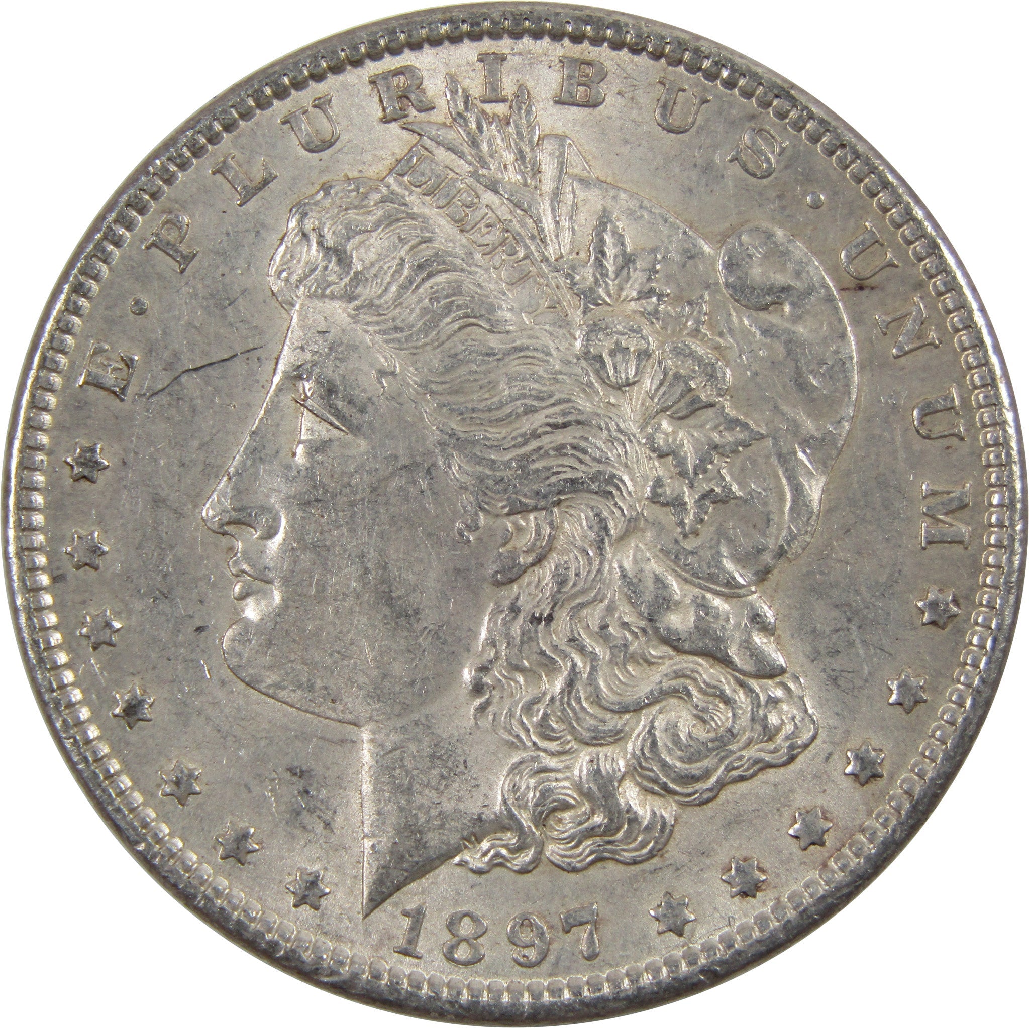 1897 Morgan Dollar AU About Uncirculated 90% Silver $1 Coin SKU:I5533 - Morgan coin - Morgan silver dollar - Morgan silver dollar for sale - Profile Coins &amp; Collectibles