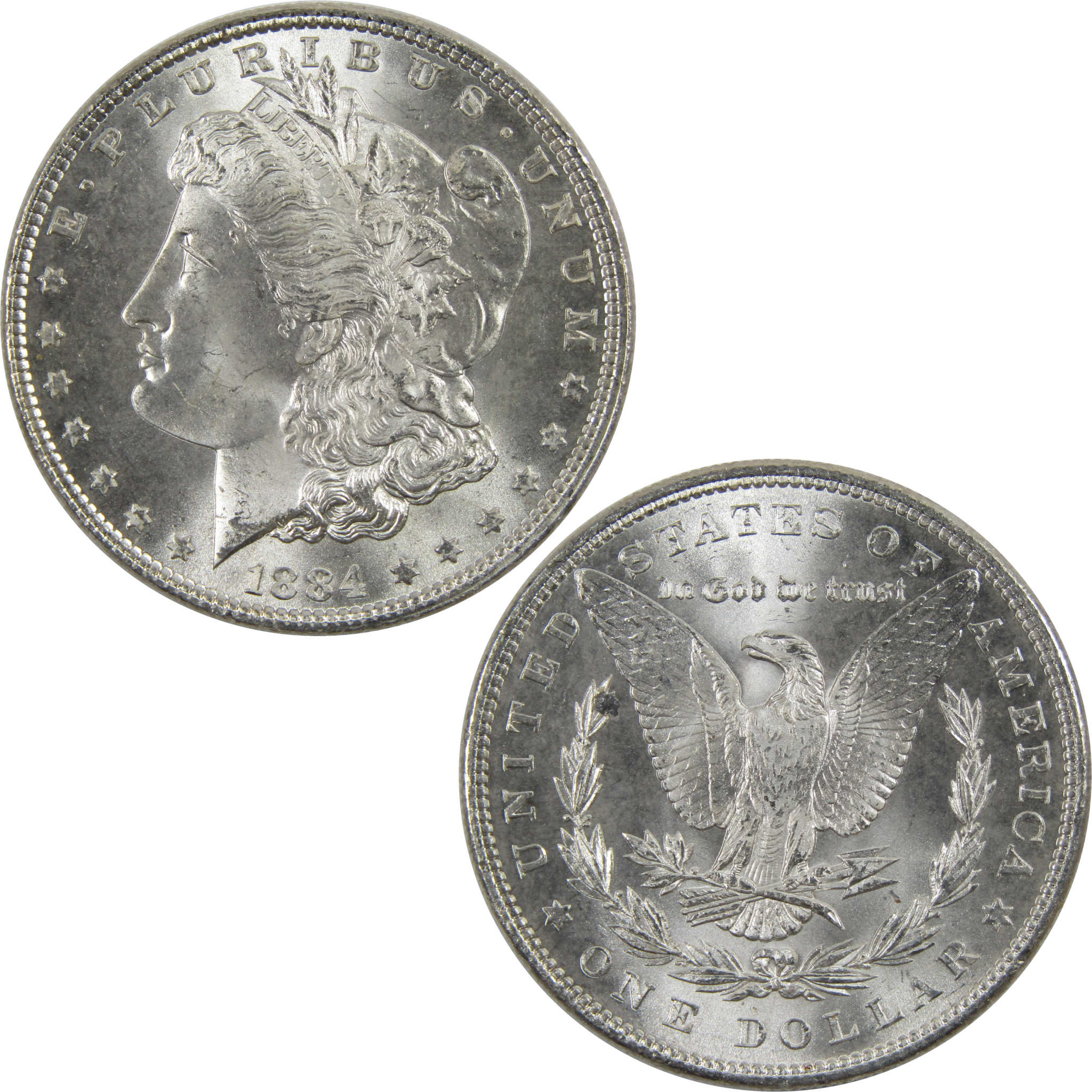 1884 Morgan Dollar BU Uncirculated 90 Silver 1 Coin SKU I6009