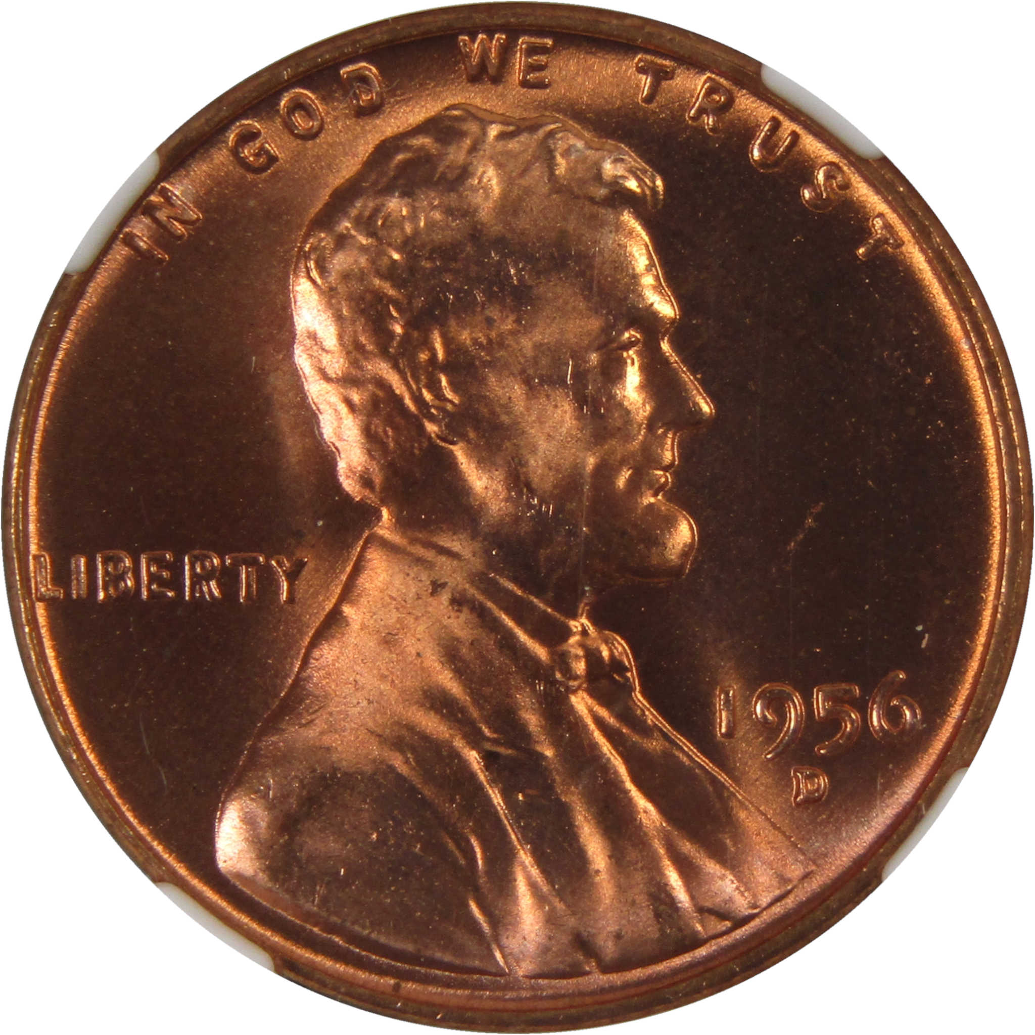 1956 D Lincoln Wheat Cent MS 66 RD NGC Penny Uncirculated SKU:I3654