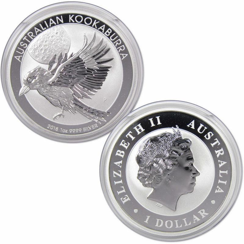 2018 Australian Kookaburra $1 BU Brilliant Uncirculated 1 oz .9999 Silver Coin - Profile Coins & Collectibles 