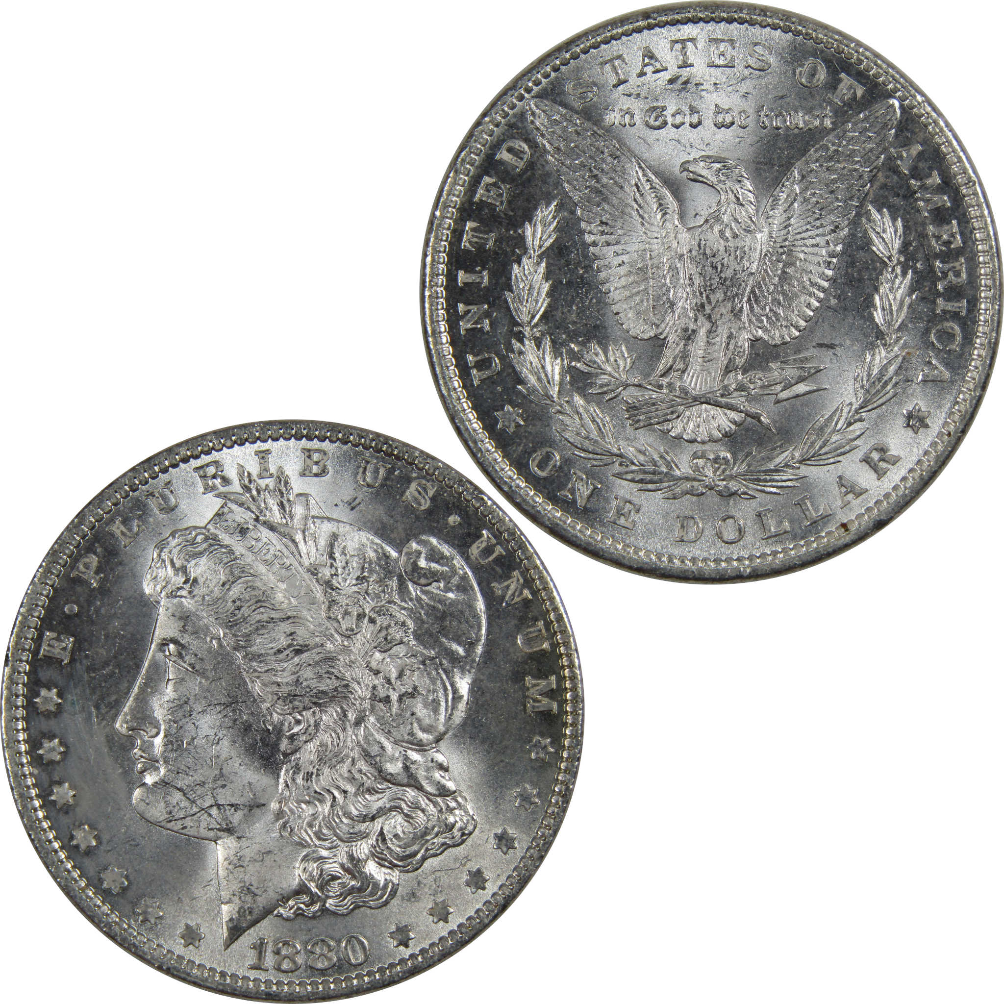 1880 Morgan Dollar BU Uncirculated Mint State 90% Silver SKU:I192 - Morgan coin - Morgan silver dollar - Morgan silver dollar for sale - Profile Coins &amp; Collectibles