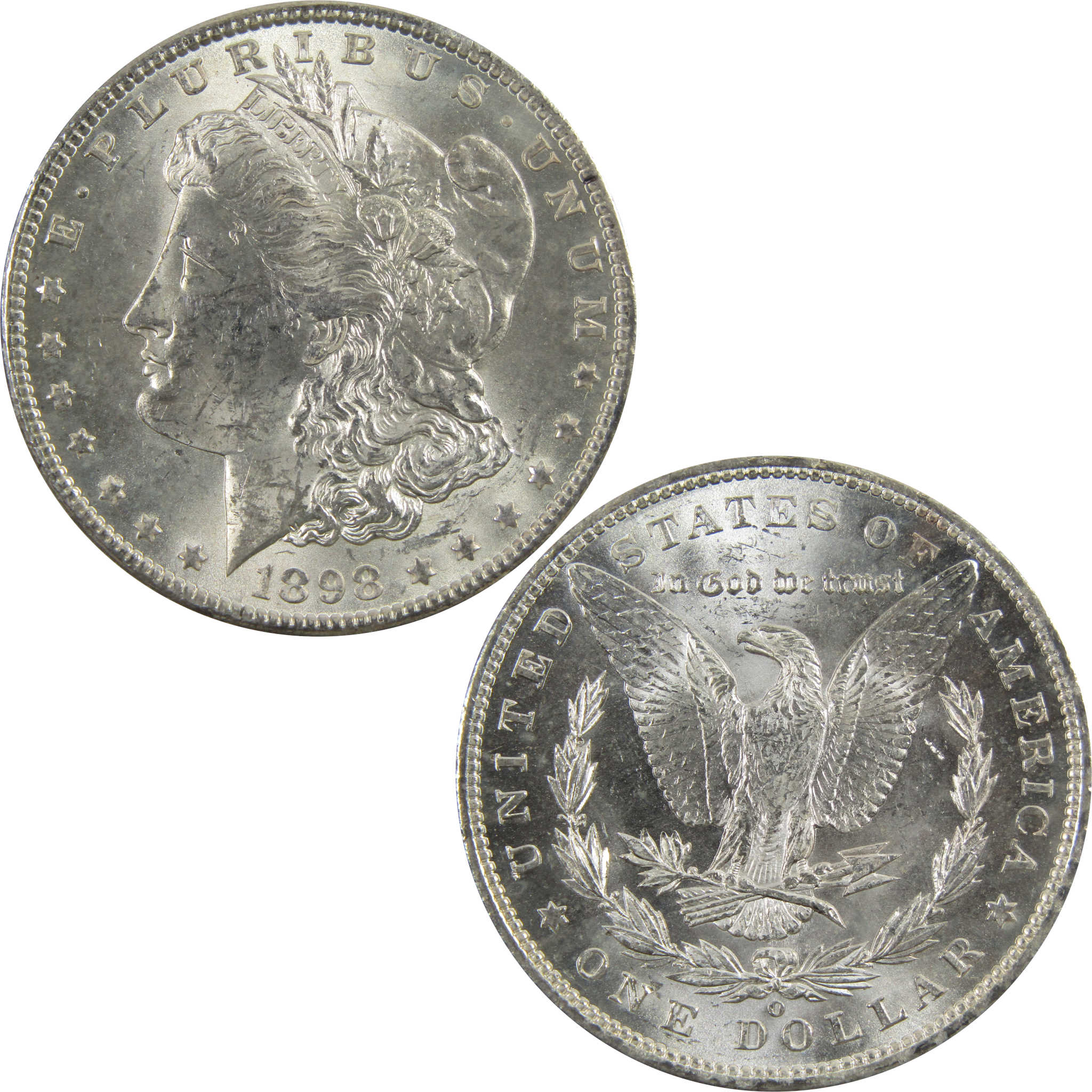 1898 O Morgan Dollar BU Uncirculated 90% Silver $1 Coin SKU:I5265 - Morgan coin - Morgan silver dollar - Morgan silver dollar for sale - Profile Coins &amp; Collectibles