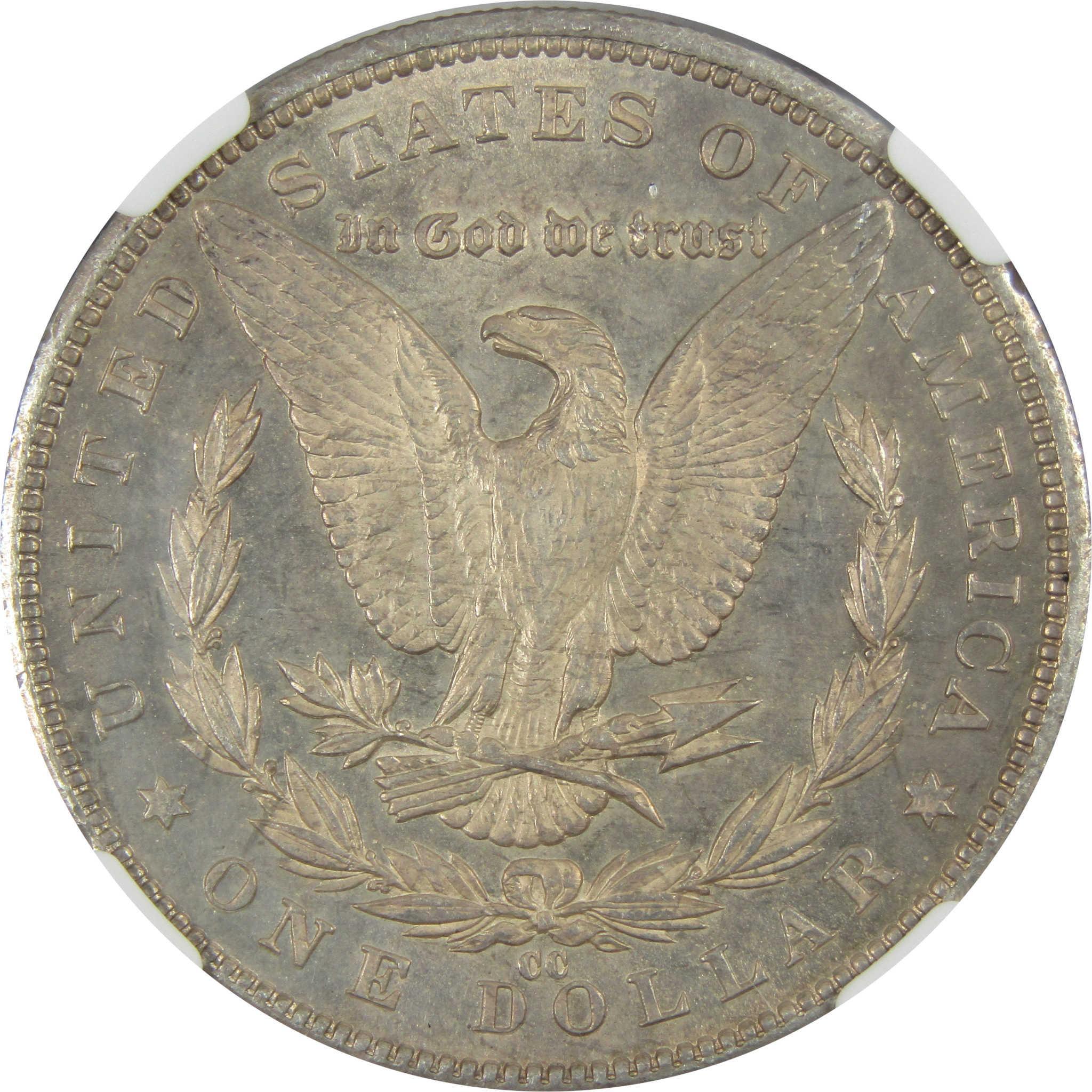 1892 CC Morgan Dollar MS 60 Details NGC 90% Silver $1 Unc SKU:I7422