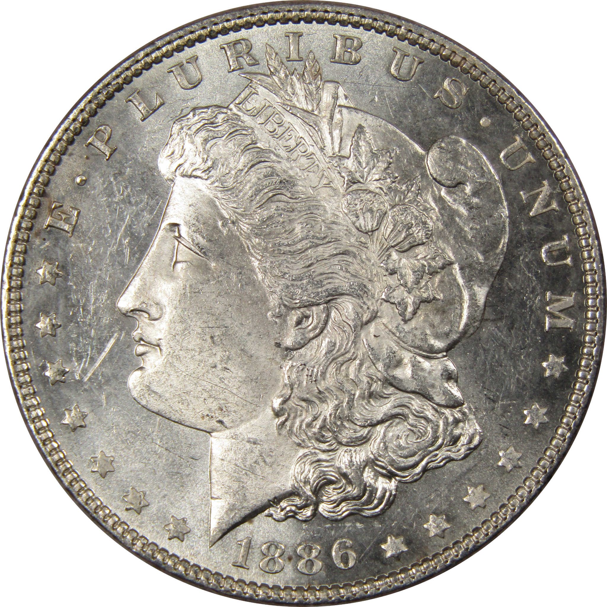 1886 Morgan Dollar Uncirculated Details 90% Silver Coin SKU:IPC7093 - Morgan coin - Morgan silver dollar - Morgan silver dollar for sale - Profile Coins &amp; Collectibles