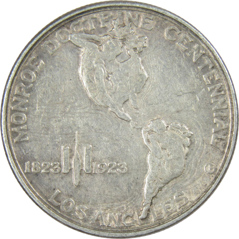 1923 S Monroe Doctrine Centennial Commemorative Half Dollar 90% Silver 50c Coin - US Commemorative Coins - Profile Coins &amp; Collectibles