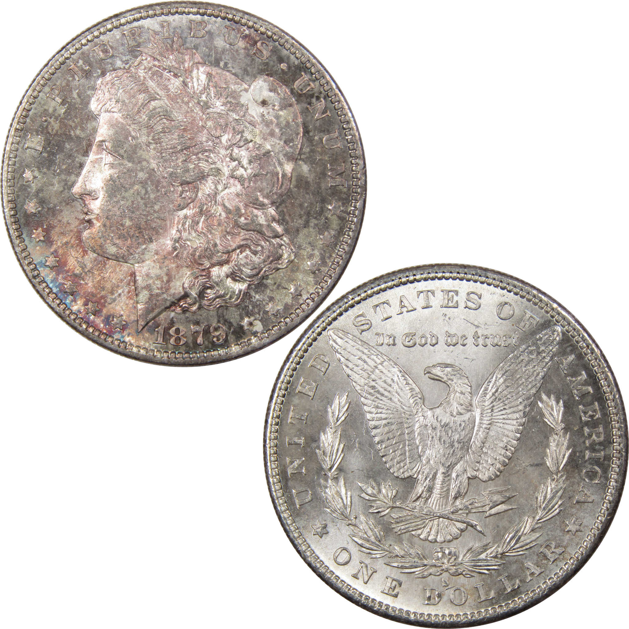 1879 S Morgan Dollar BU Choice Uncirculated Silver Toned SKU:I1275