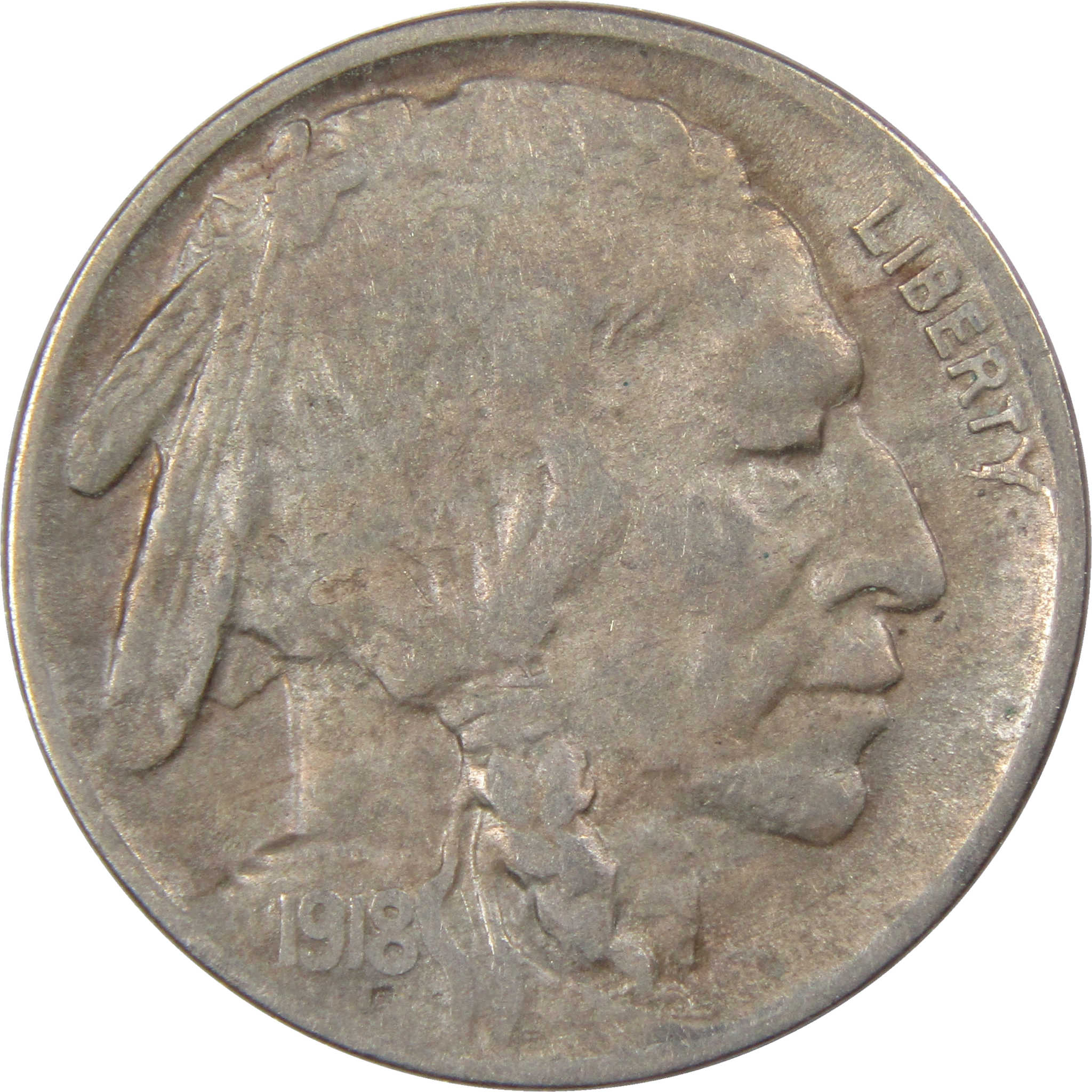 1918 D Indian Head Buffalo Nickel XF Extremely Fine Details SKU:I1910