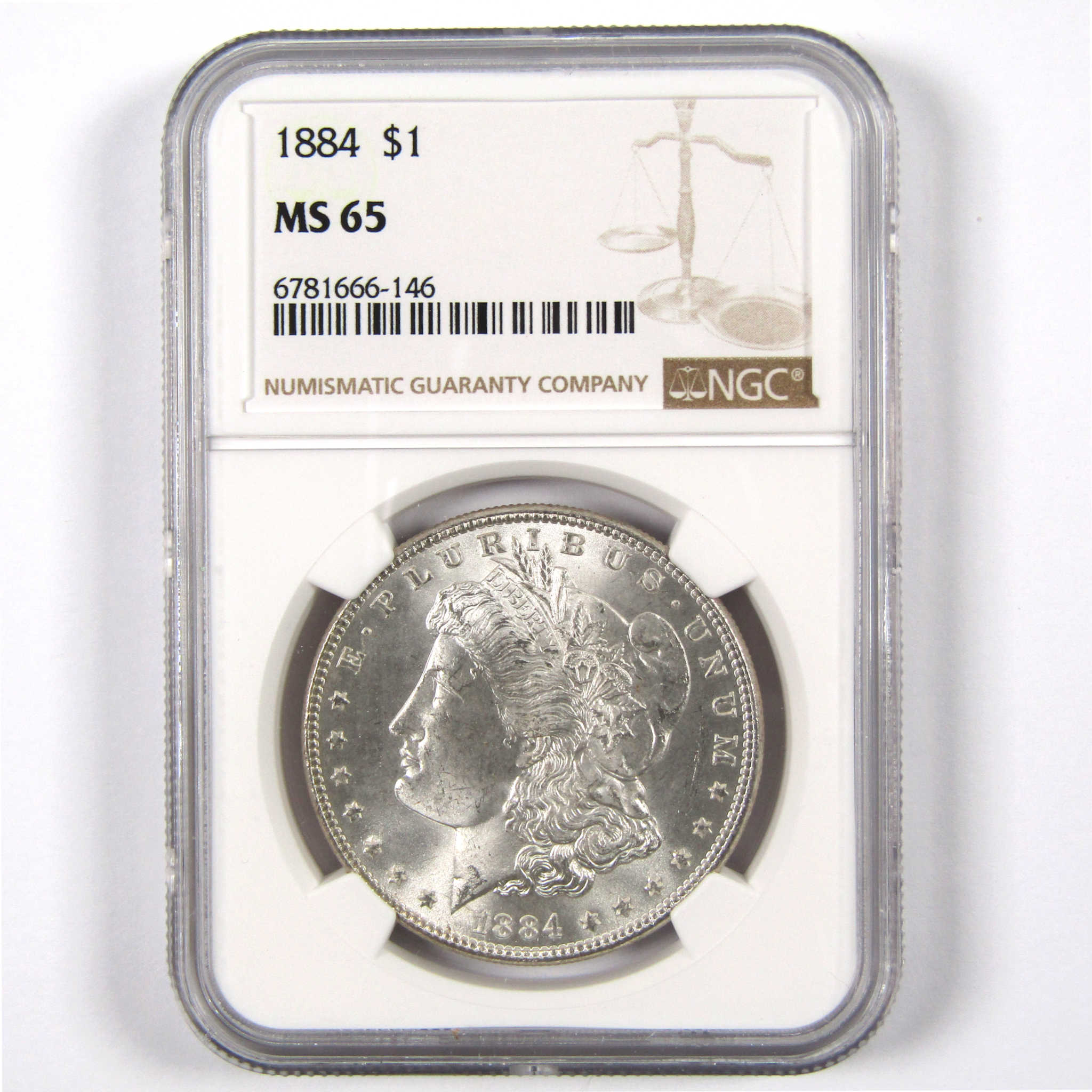 1884 Morgan Dollar MS 65 NGC 90% Silver $1 Uncirculated Coin SKU:I6169 - Morgan coin - Morgan silver dollar - Morgan silver dollar for sale - Profile Coins &amp; Collectibles