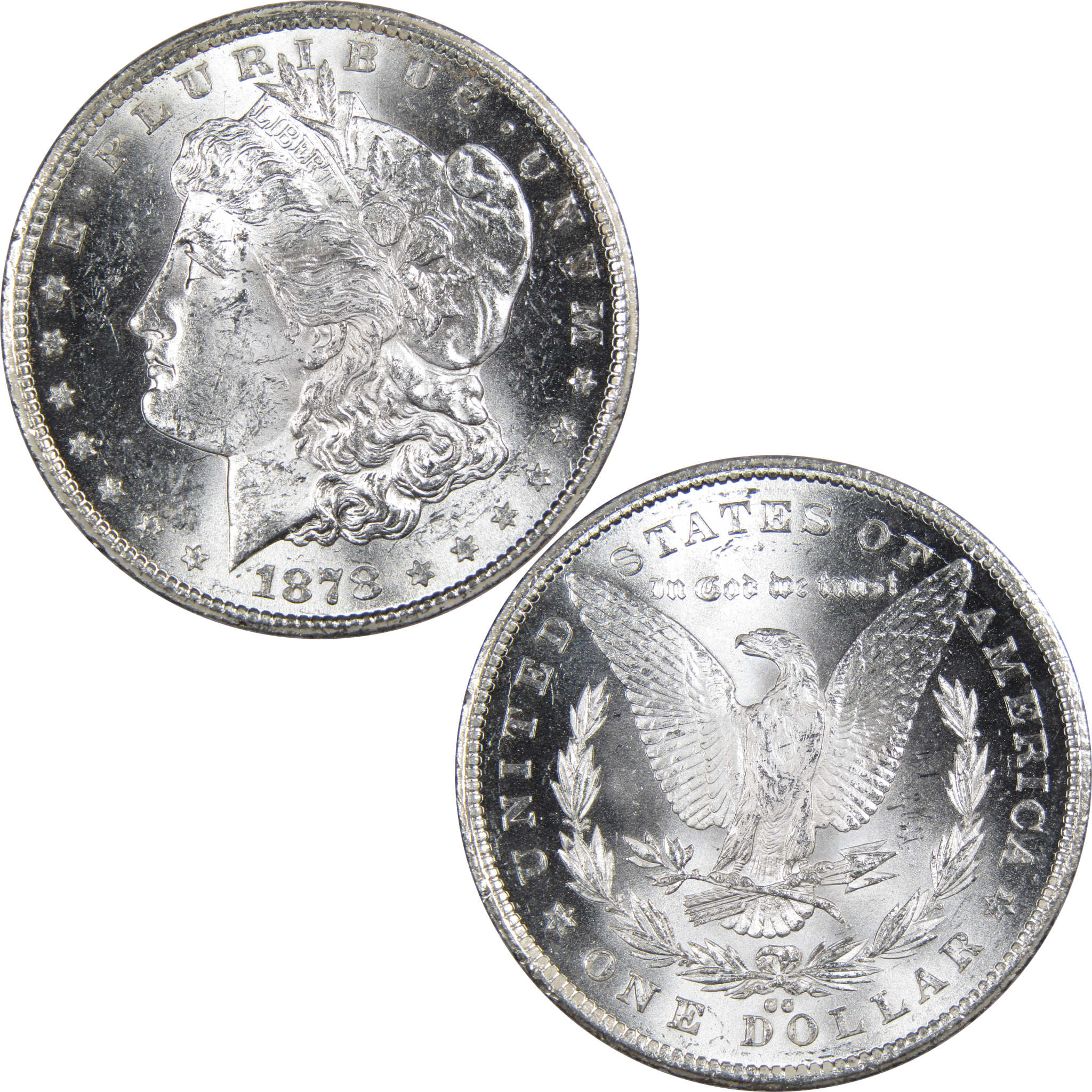 1878 CC Morgan Dollar BU Uncirculated Mint State Silver SKU:IPC9507 - Morgan coin - Morgan silver dollar - Morgan silver dollar for sale - Profile Coins &amp; Collectibles