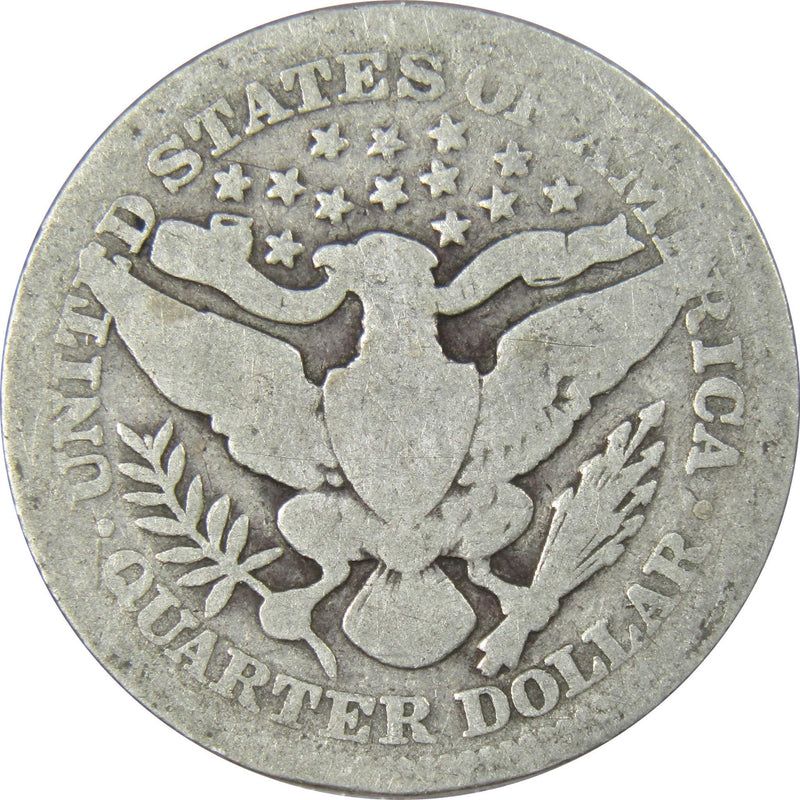1909 Barber Quarter AG About Good 90% Silver 25c US Type Coin Collectible - Barber Quarters - Barber Quarters for Sale - Profile Coins &amp; Collectibles
