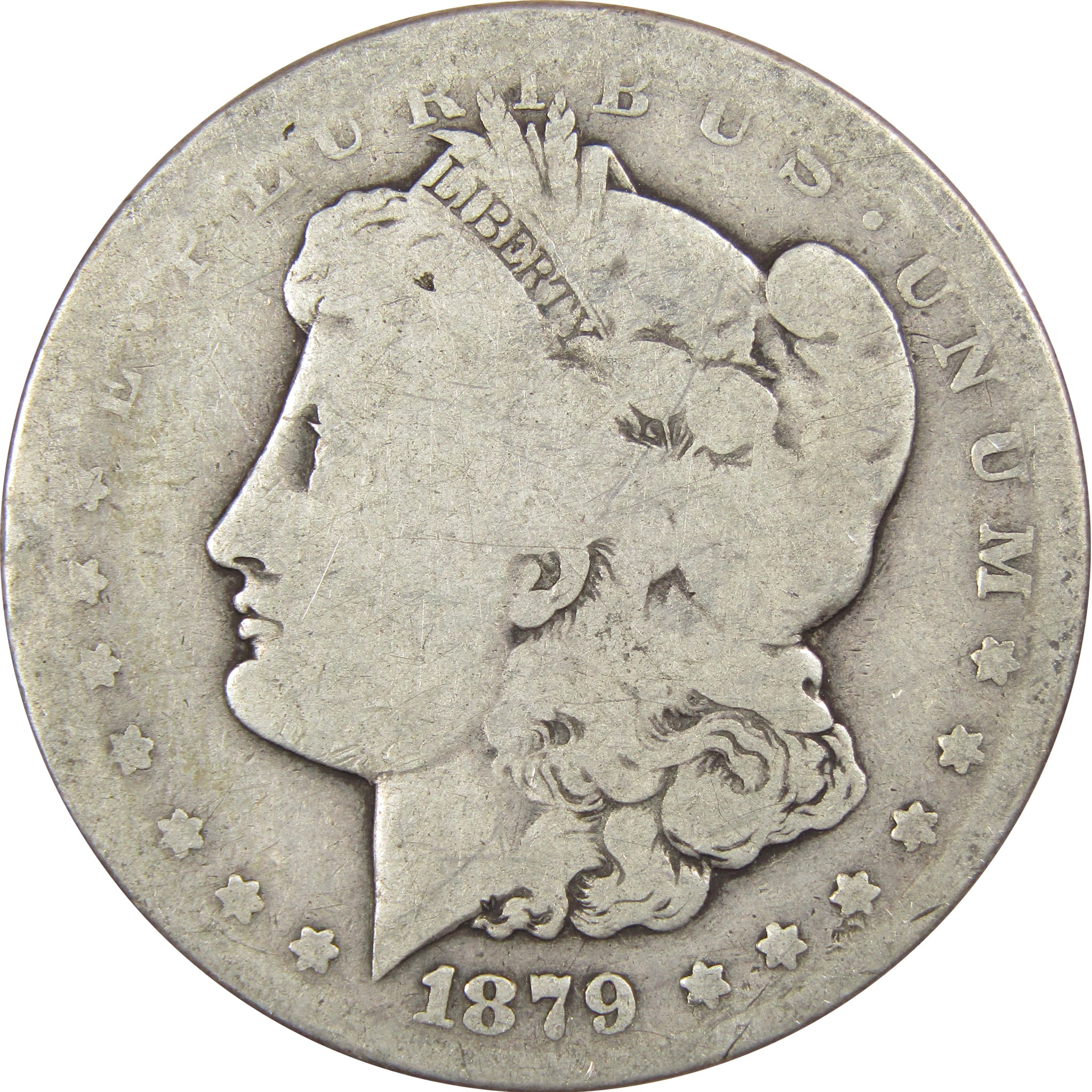 1879 S Rev 78 Morgan Dollar AG About Good 90% Silver SKU:IPC7437 - Morgan coin - Morgan silver dollar - Morgan silver dollar for sale - Profile Coins &amp; Collectibles