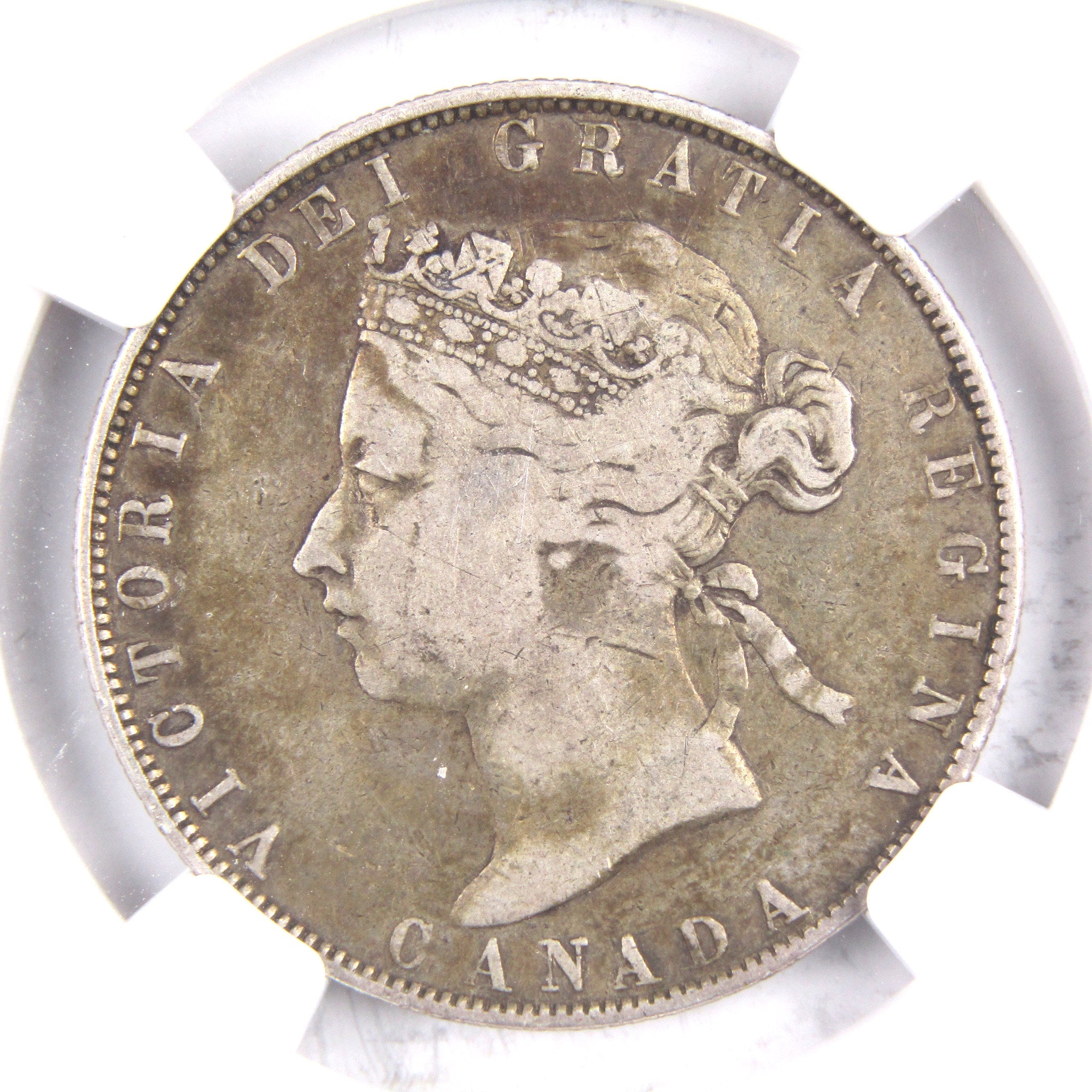 1870 Victoria 50 Cents No L.C.W. F 15 NGC Silver Canadian SKU:CPC2452