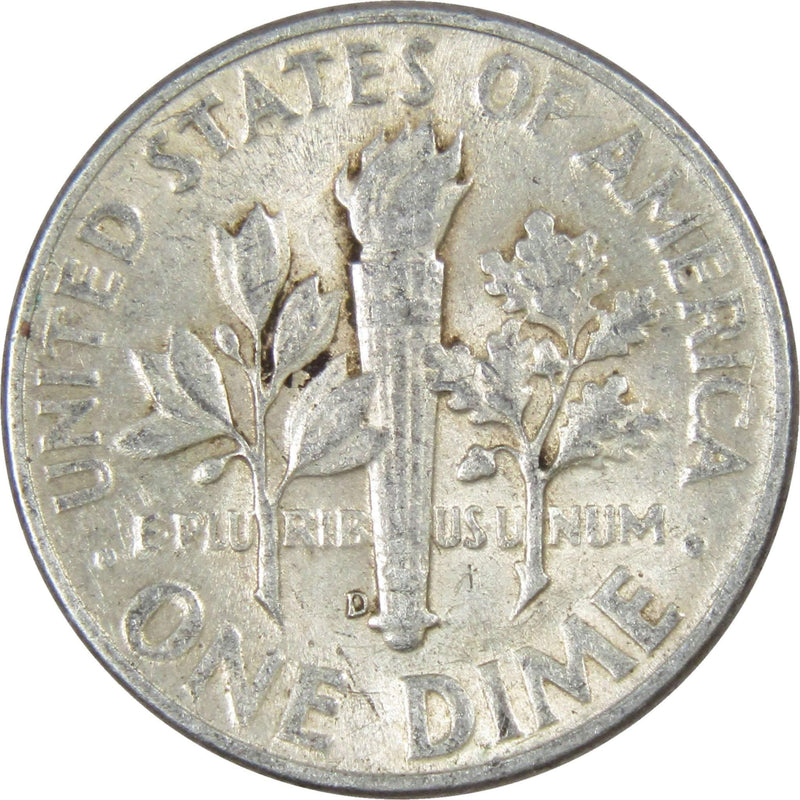 1946 D Roosevelt Dime AG About Good 90% Silver 10c US Coin Collectible - Roosevelt coin - Profile Coins &amp; Collectibles