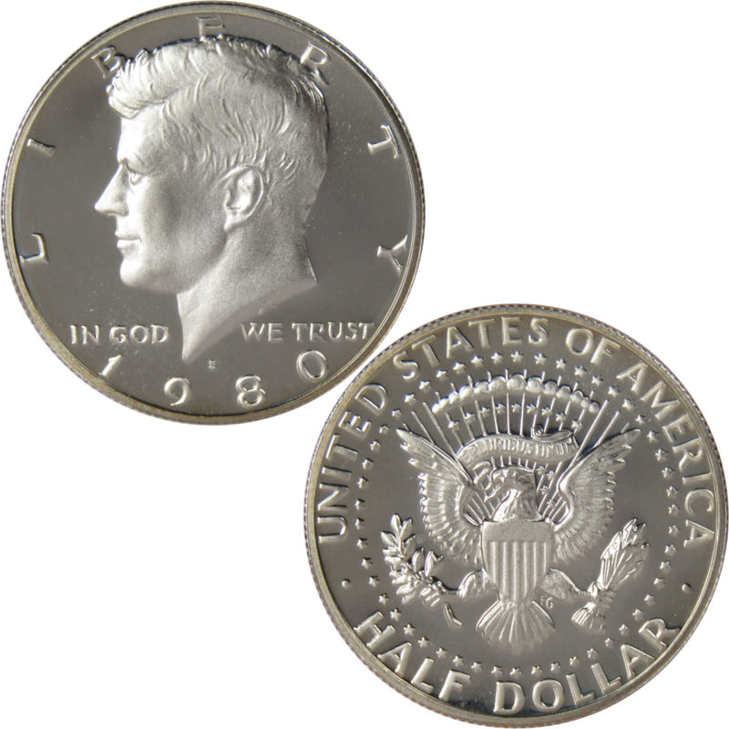 1980 S Kennedy Half Dollar Choice Proof 50c US Coin Collectible - Kennedy Half Dollars - JFK Half Dollar - Kennedy Coins - Profile Coins &amp; Collectibles