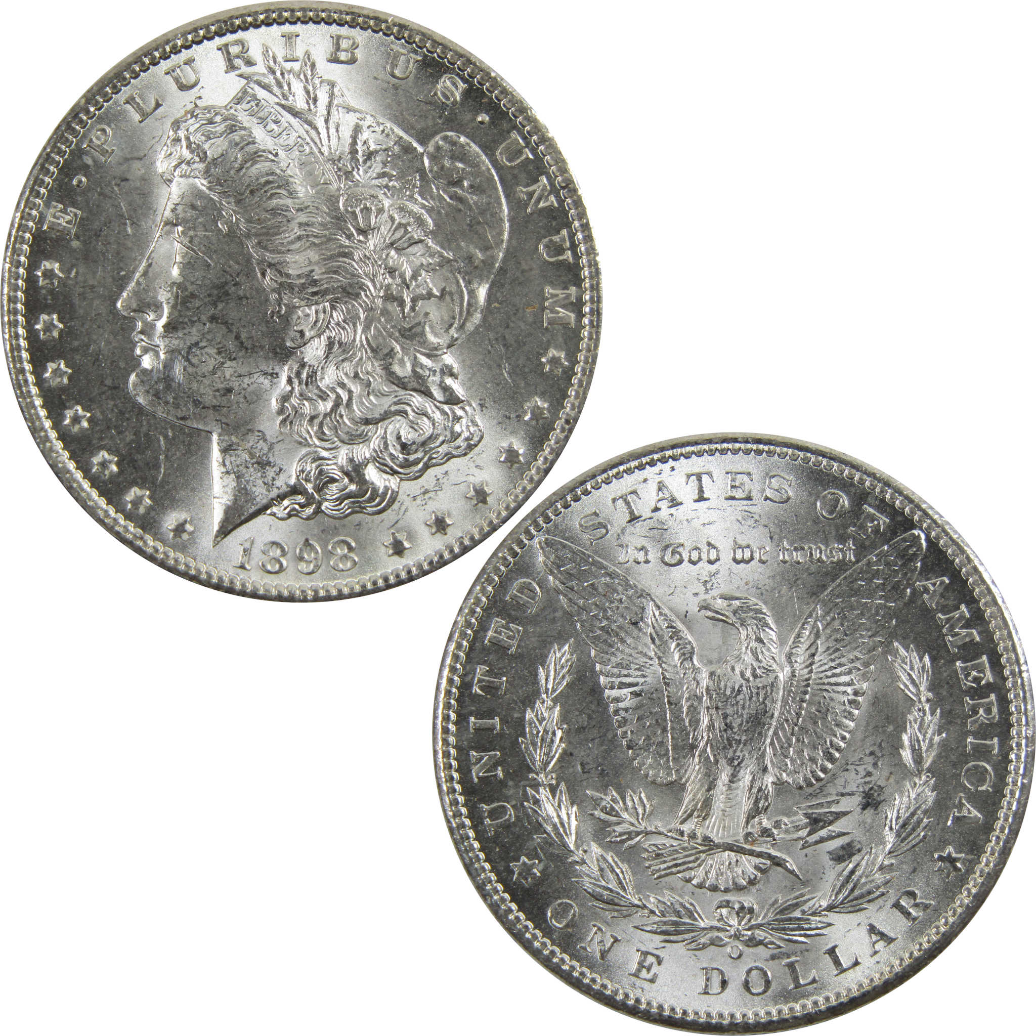 1898 O Morgan Dollar BU Uncirculated 90% Silver $1 Coin SKU:I5232 - Morgan coin - Morgan silver dollar - Morgan silver dollar for sale - Profile Coins &amp; Collectibles