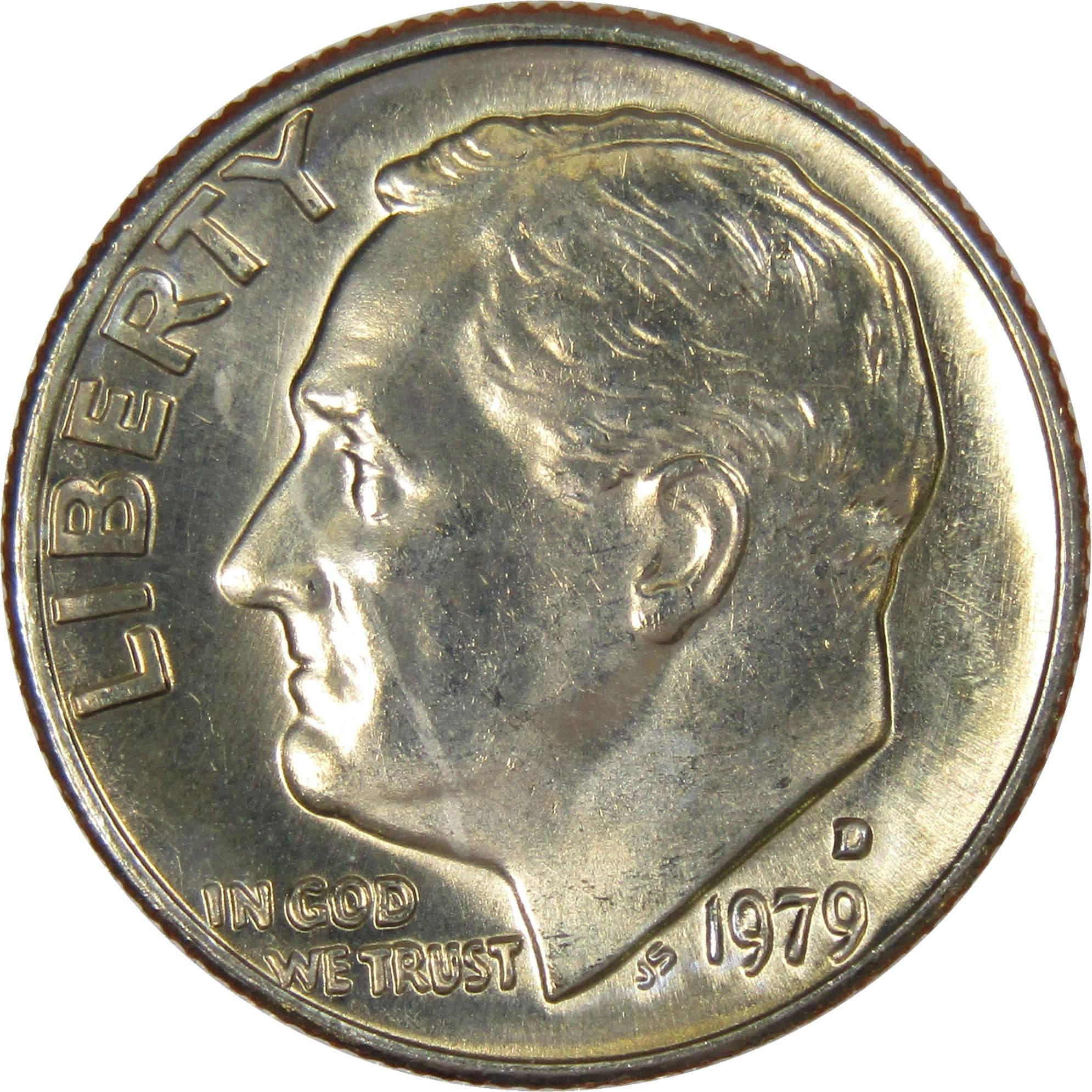 1979 D Roosevelt Dime BU Uncirculated Mint State 10c US Coin Collectible