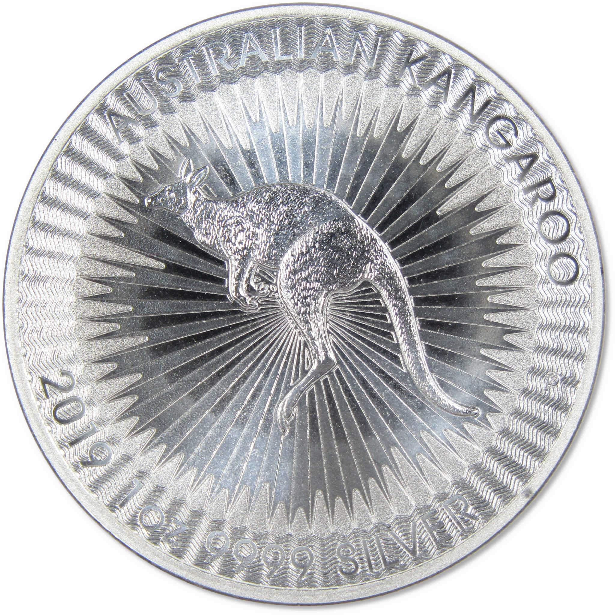 2019 Australian Kangaroo BU Brilliant Uncirculated 1 oz .9999 Silver $1 Coin