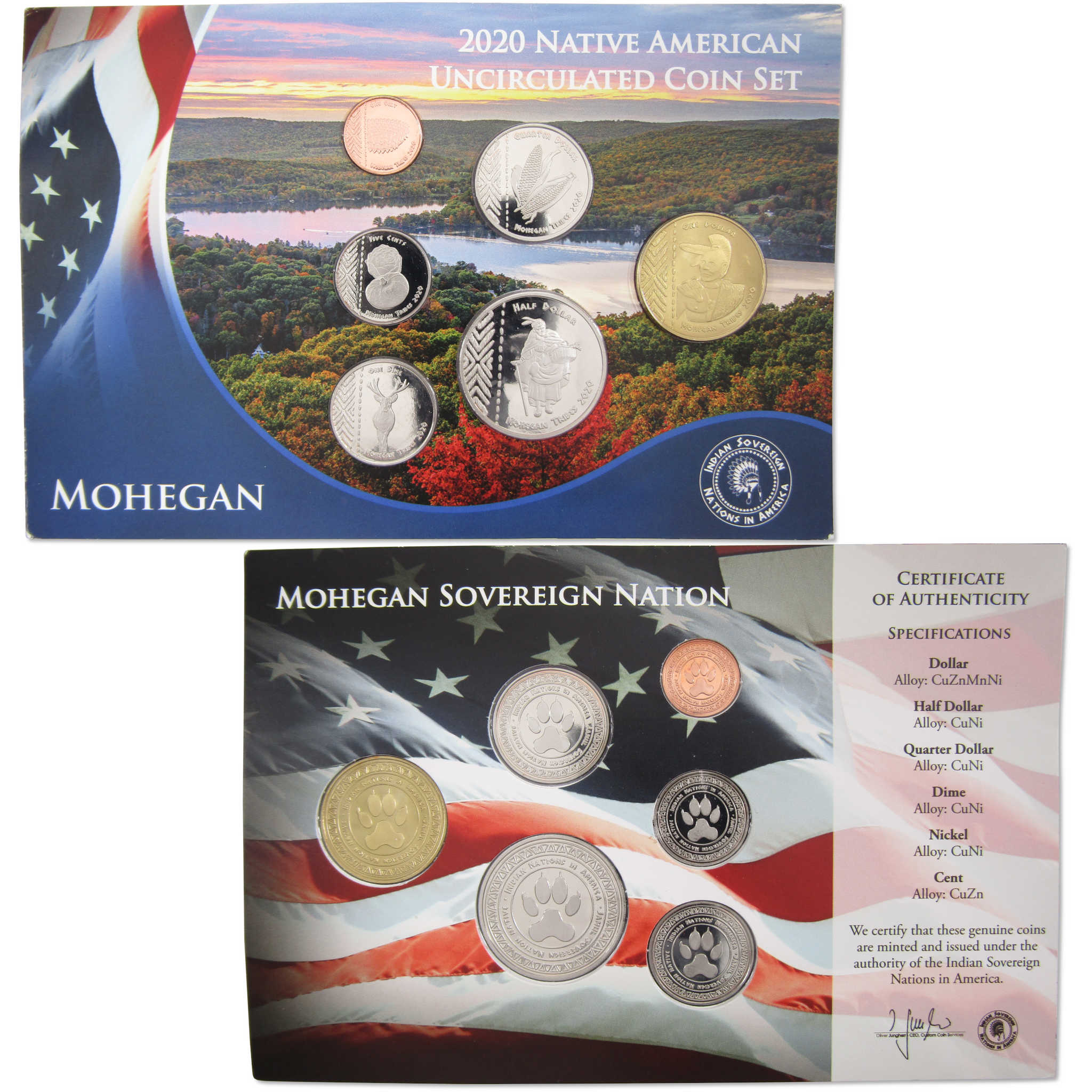 2020 Jamul Native American Mohegan Sovereign Nation Uncirculated Coin Set