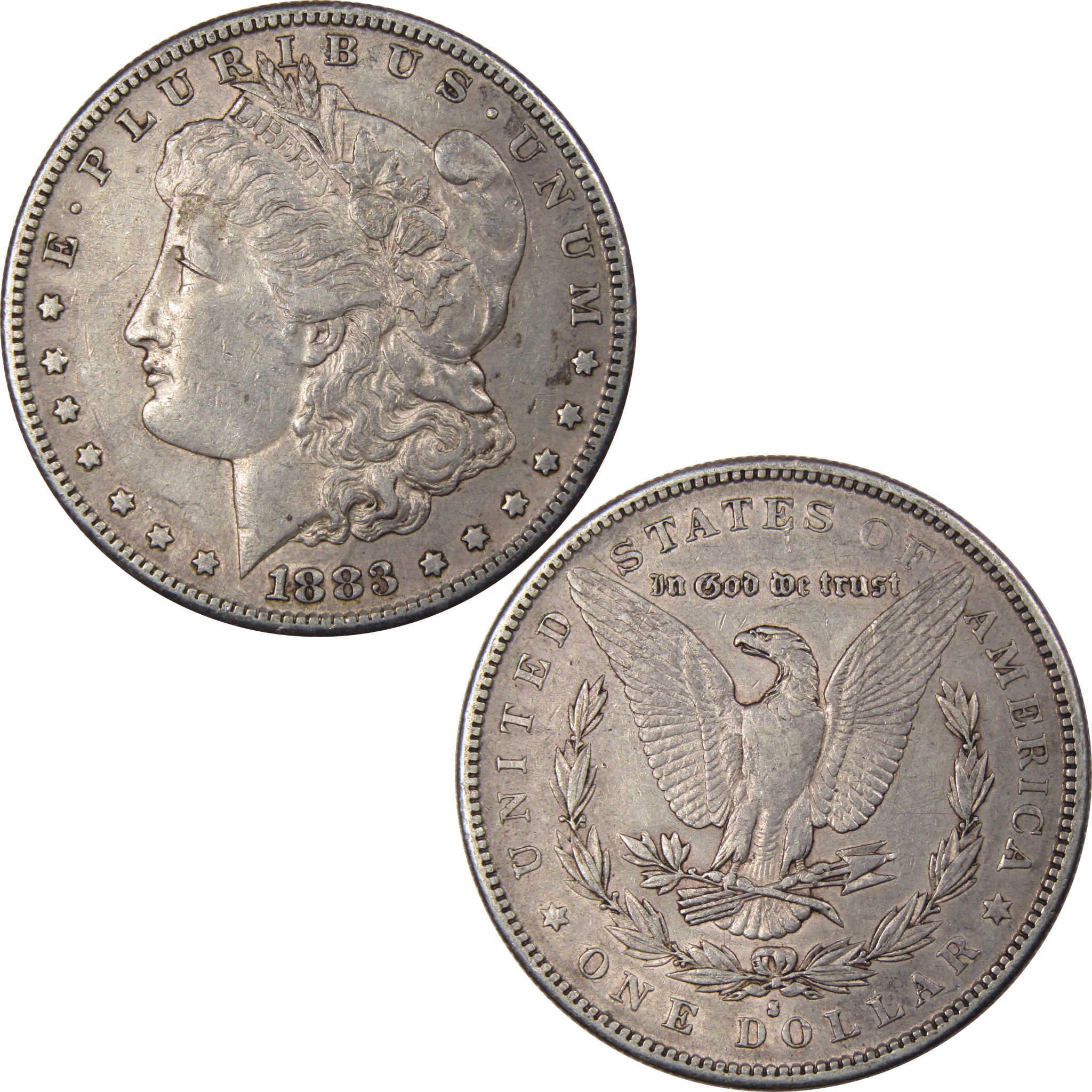 1883 S Morgan Dollar XF EF Extremely Fine 90% Silver Coin SKU:I1111 - Morgan coin - Morgan silver dollar - Morgan silver dollar for sale - Profile Coins &amp; Collectibles