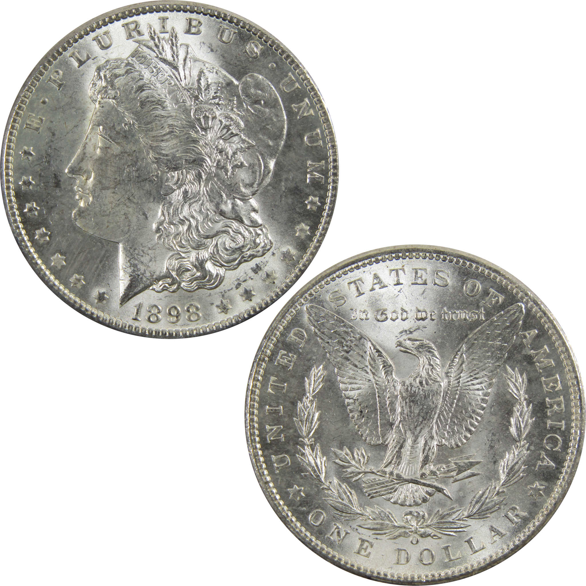 1898 O Morgan Dollar BU Uncirculated 90% Silver $1 Coin SKU:I5276 - Morgan coin - Morgan silver dollar - Morgan silver dollar for sale - Profile Coins &amp; Collectibles