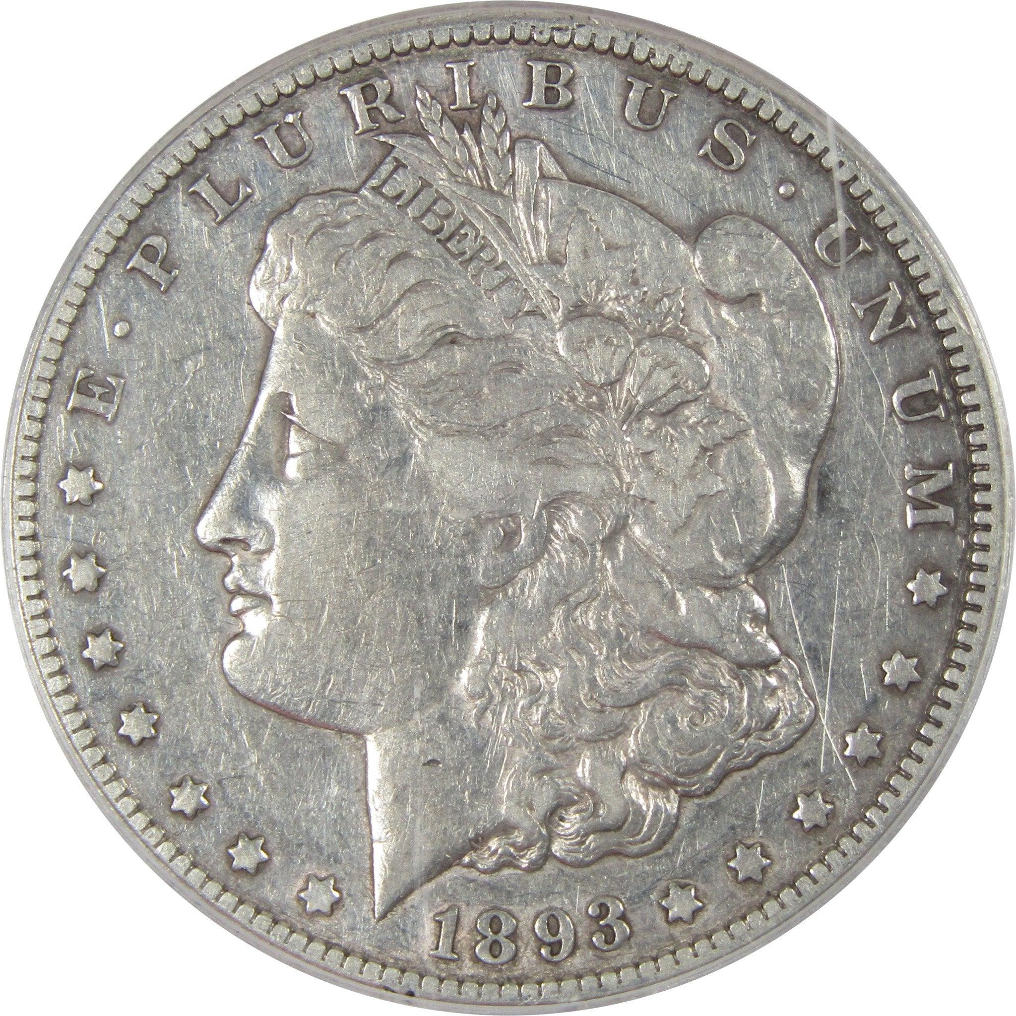 1893 CC Morgan Dollar EF 40 Details ANACS 90 Silver SKU CPC1113