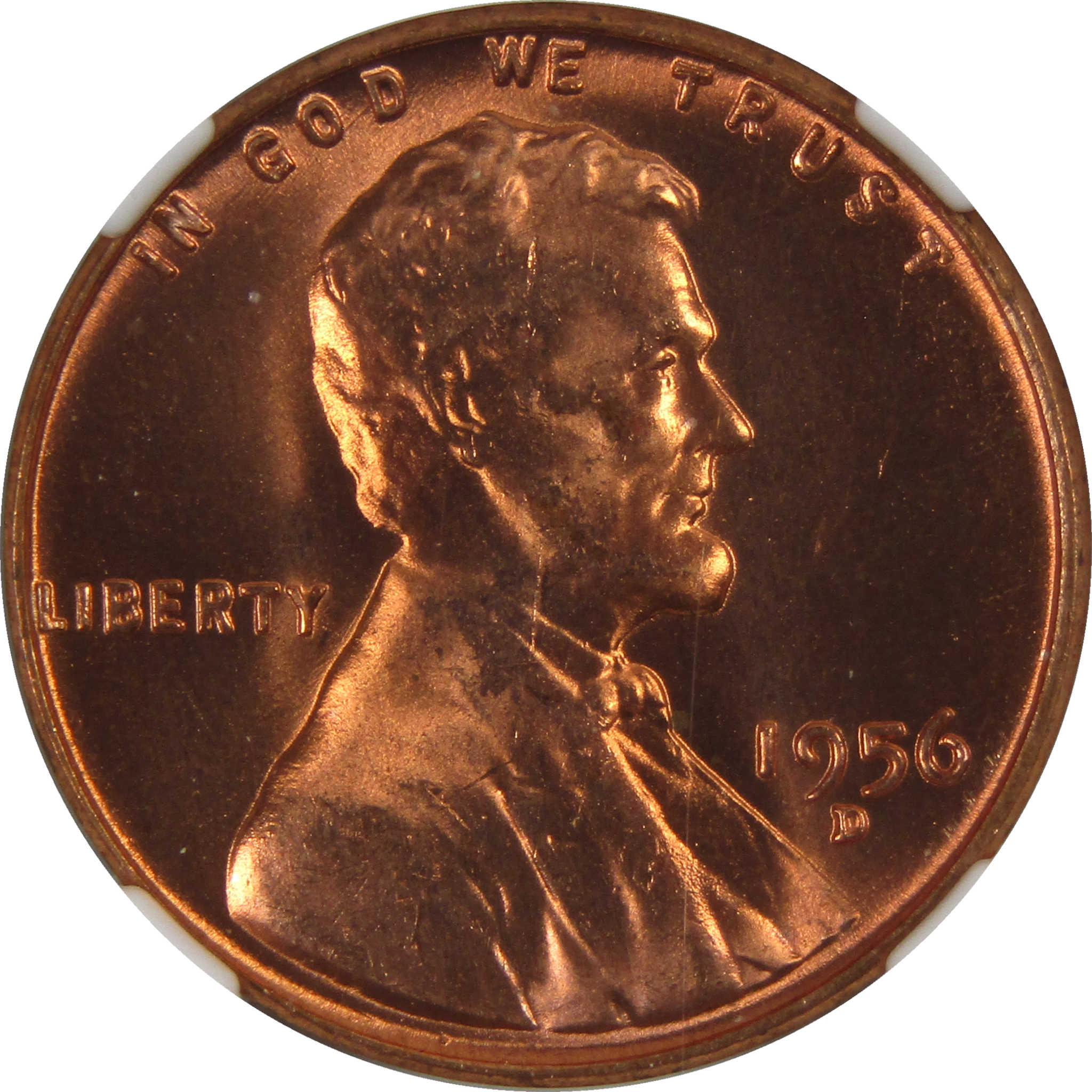 1956 D Lincoln Wheat Cent MS 66 RD NGC Penny Uncirculated SKU:I3666