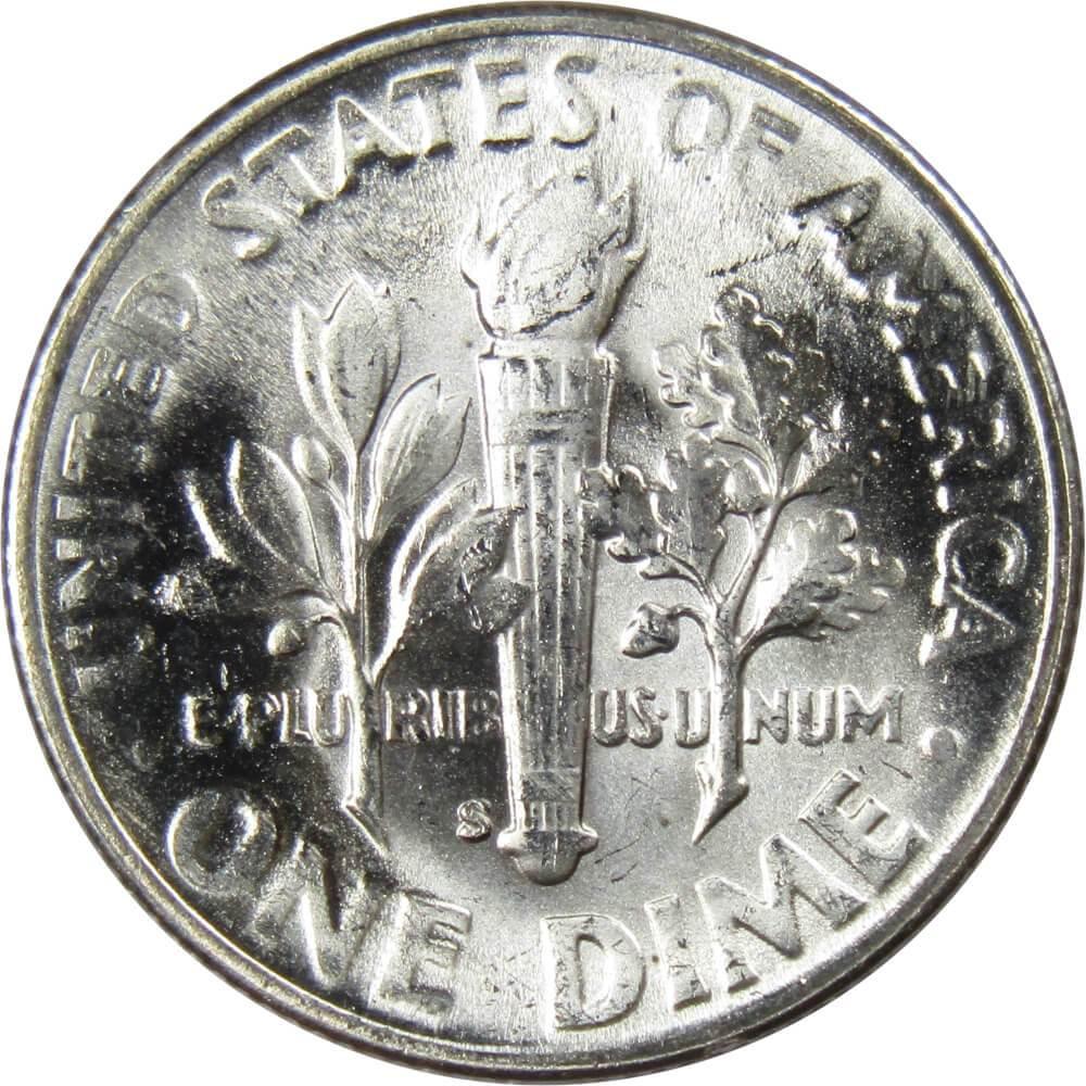 1946 S Roosevelt Dime BU Uncirculated Mint State 90% Silver 10c US Coin