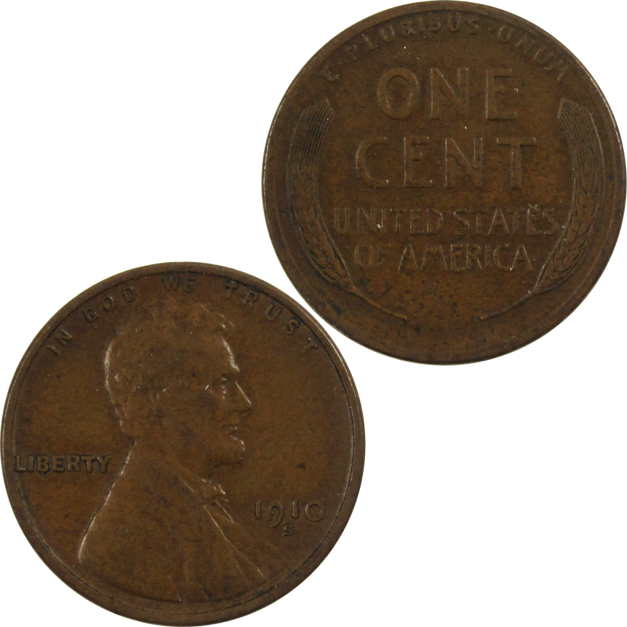 1910 S Lincoln Wheat Cent XF EF Extremely Fine Penny 1c SKU:I4443
