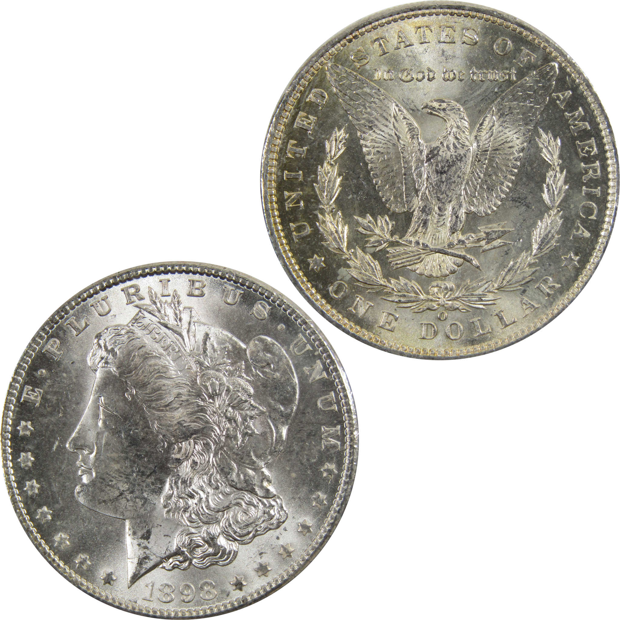 1898 O Morgan Dollar BU Uncirculated 90% Silver $1 Coin SKU:I5242 - Morgan coin - Morgan silver dollar - Morgan silver dollar for sale - Profile Coins &amp; Collectibles