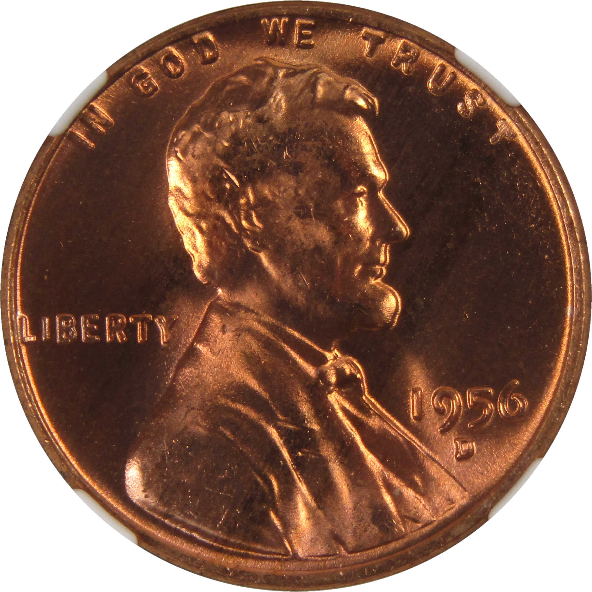 1956 D Lincoln Wheat Cent MS 66 RD NGC Penny Uncirculated SKU:I3675