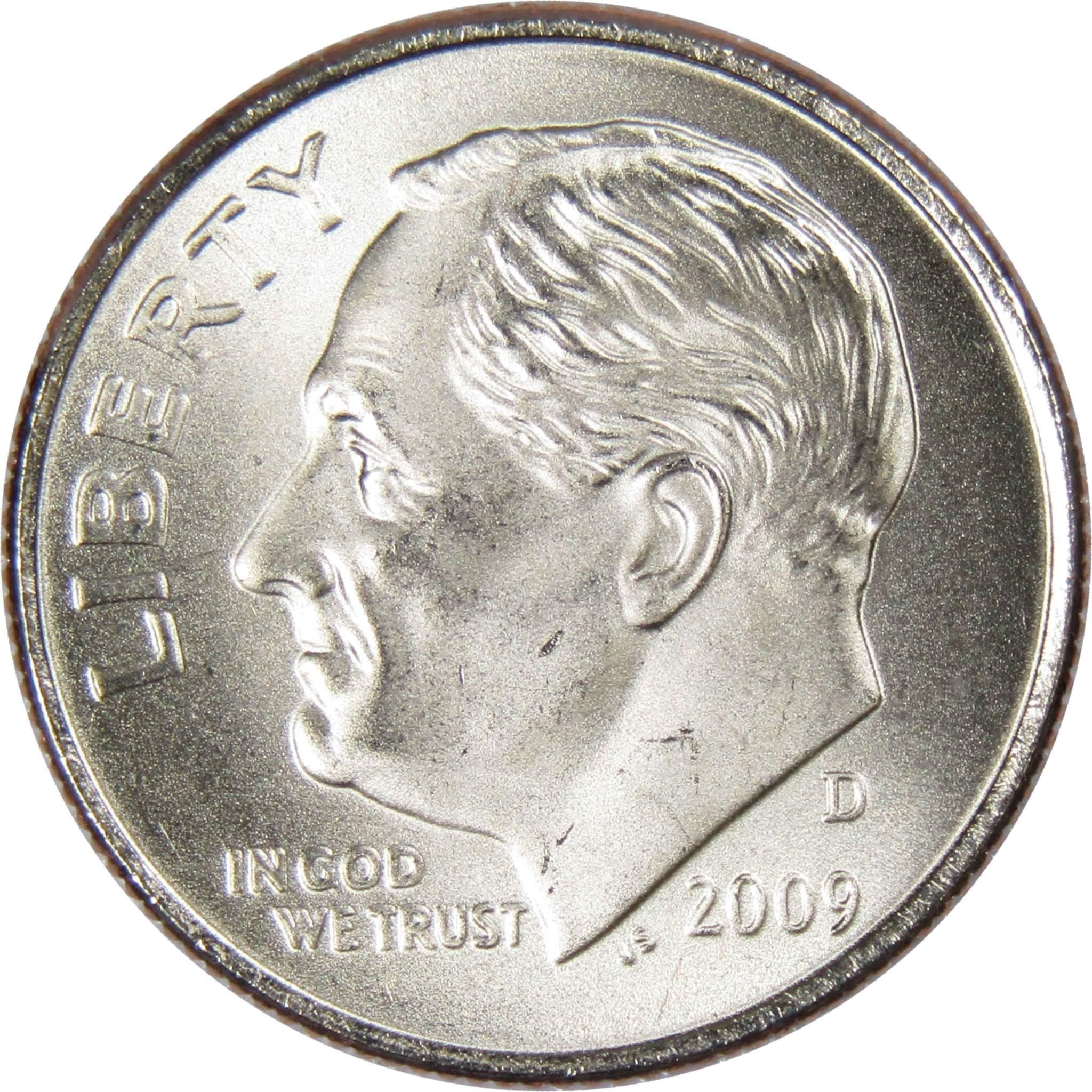 2009 D Roosevelt Dime BU Uncirculated Mint State 10c US Coin Collectible