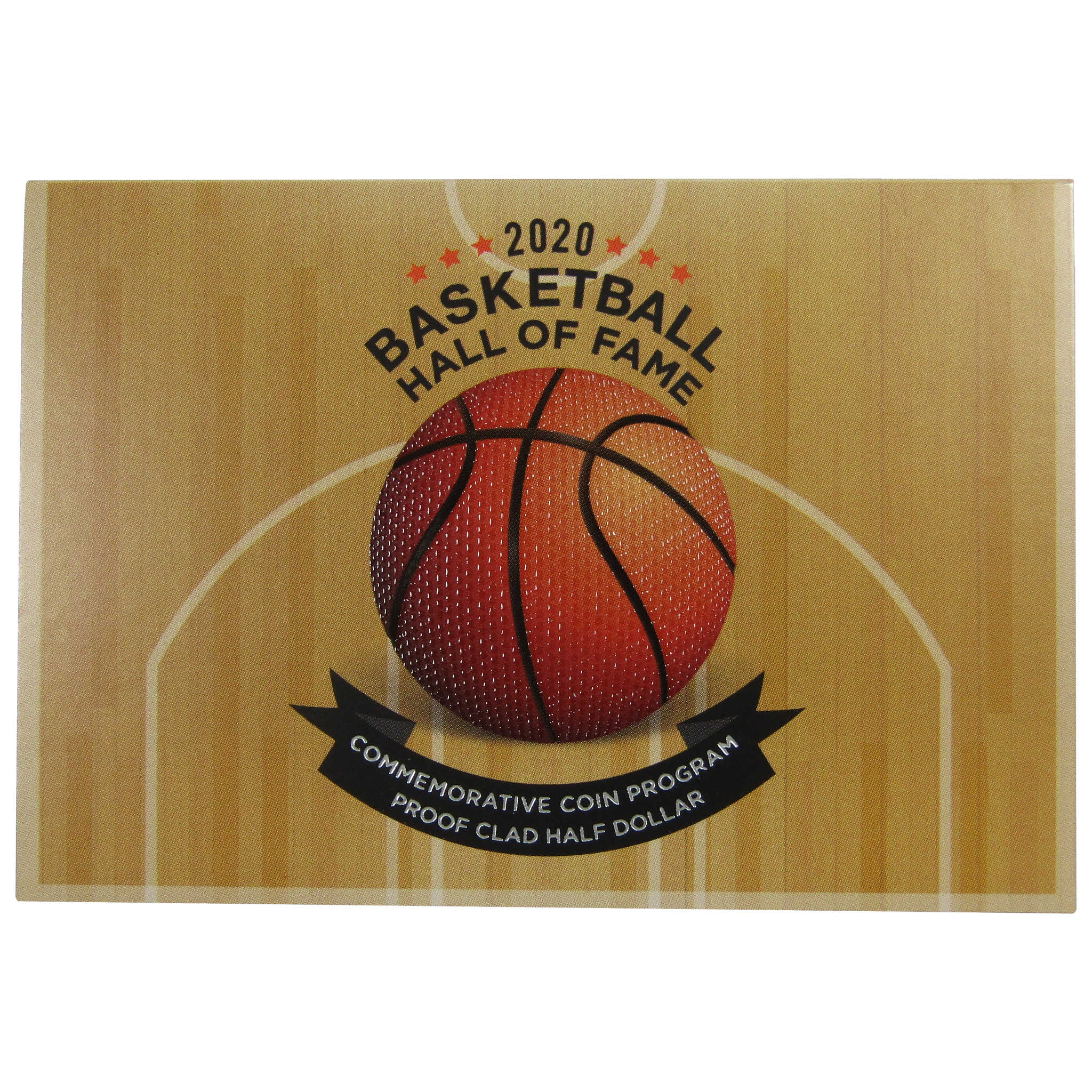 Basketball Hall of Fame Commemorative Half Dollar 2020 S Proof Clad 50c OGP COA
