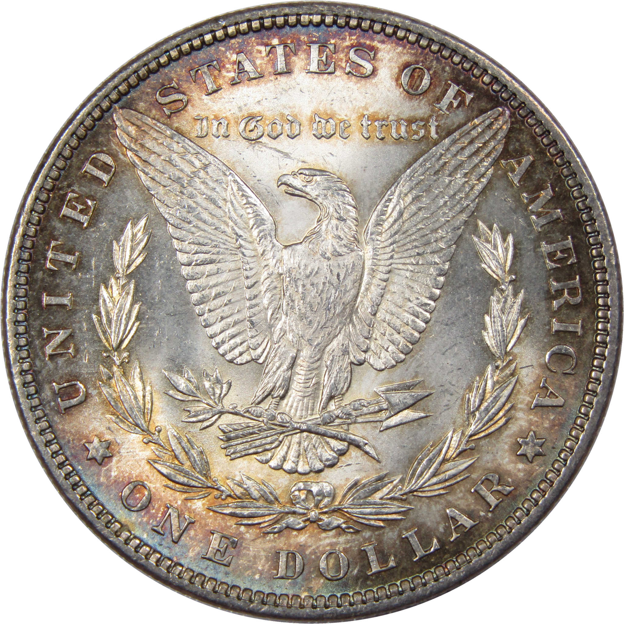 1882 Morgan Dollar BU Uncirculated Mint State Silver Toned SKU:I1237