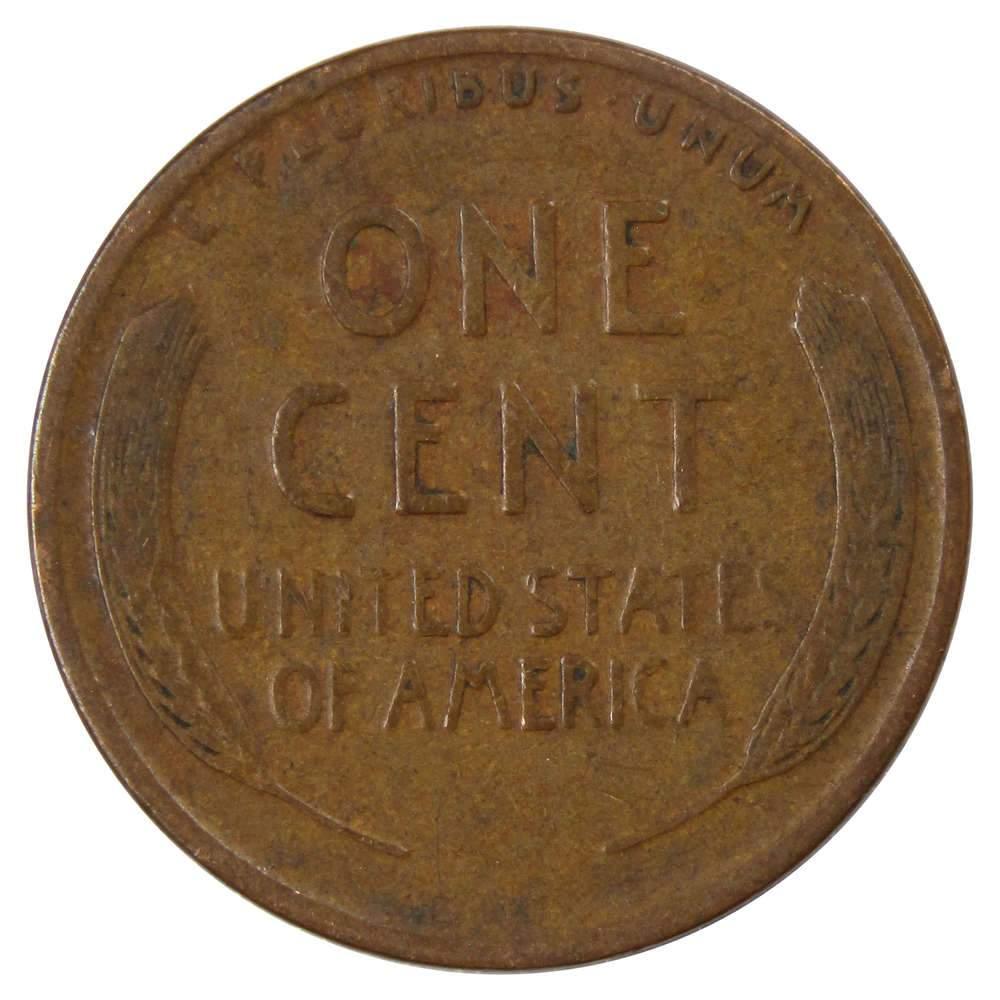 1919 Lincoln Wheat Cent F Fine Bronze Penny 1c Coin Collectible