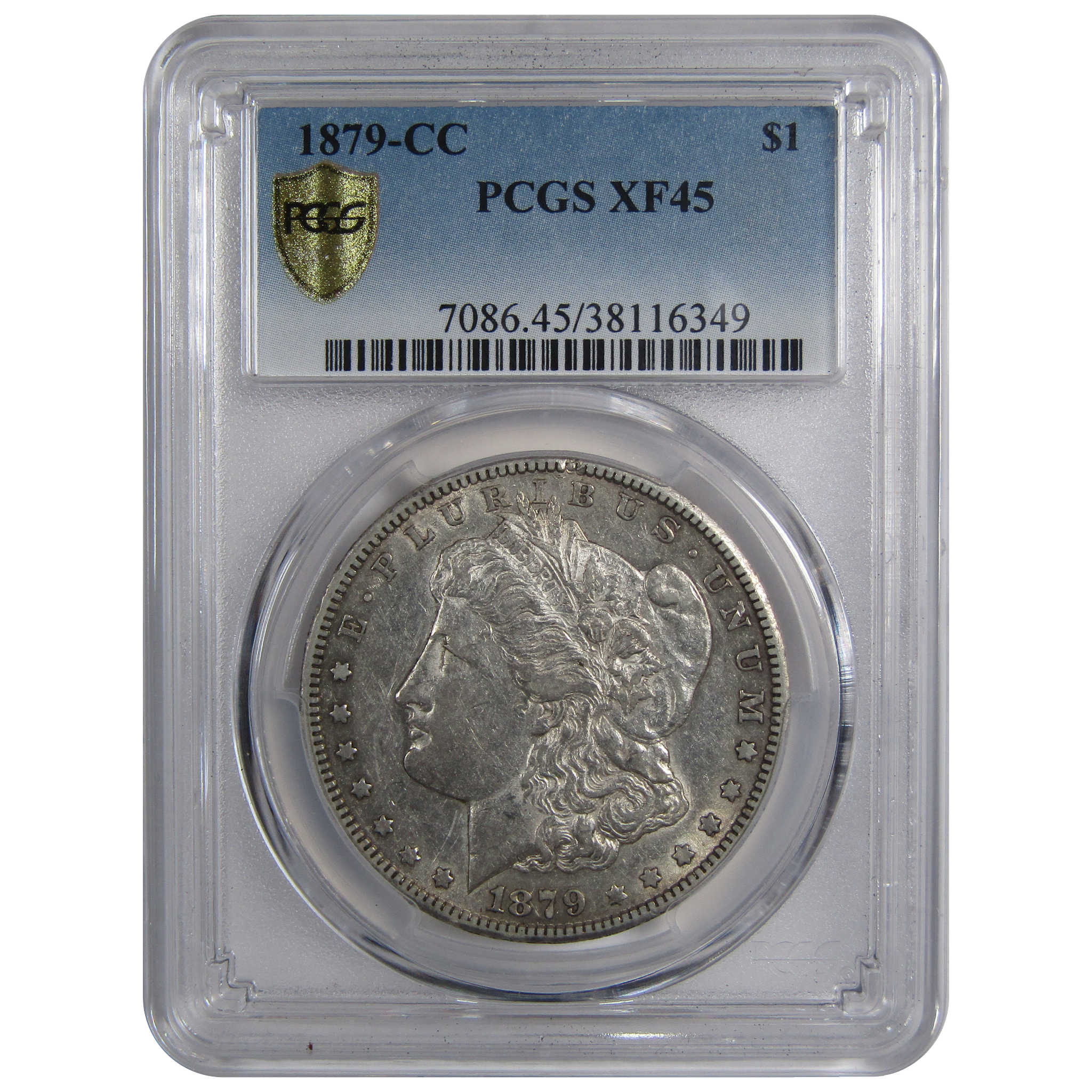 1879 CC Morgan Dollar XF 45 PCGS 90% Silver US Coin SKU:IPC9168 - Morgan coin - Morgan silver dollar - Morgan silver dollar for sale - Profile Coins &amp; Collectibles