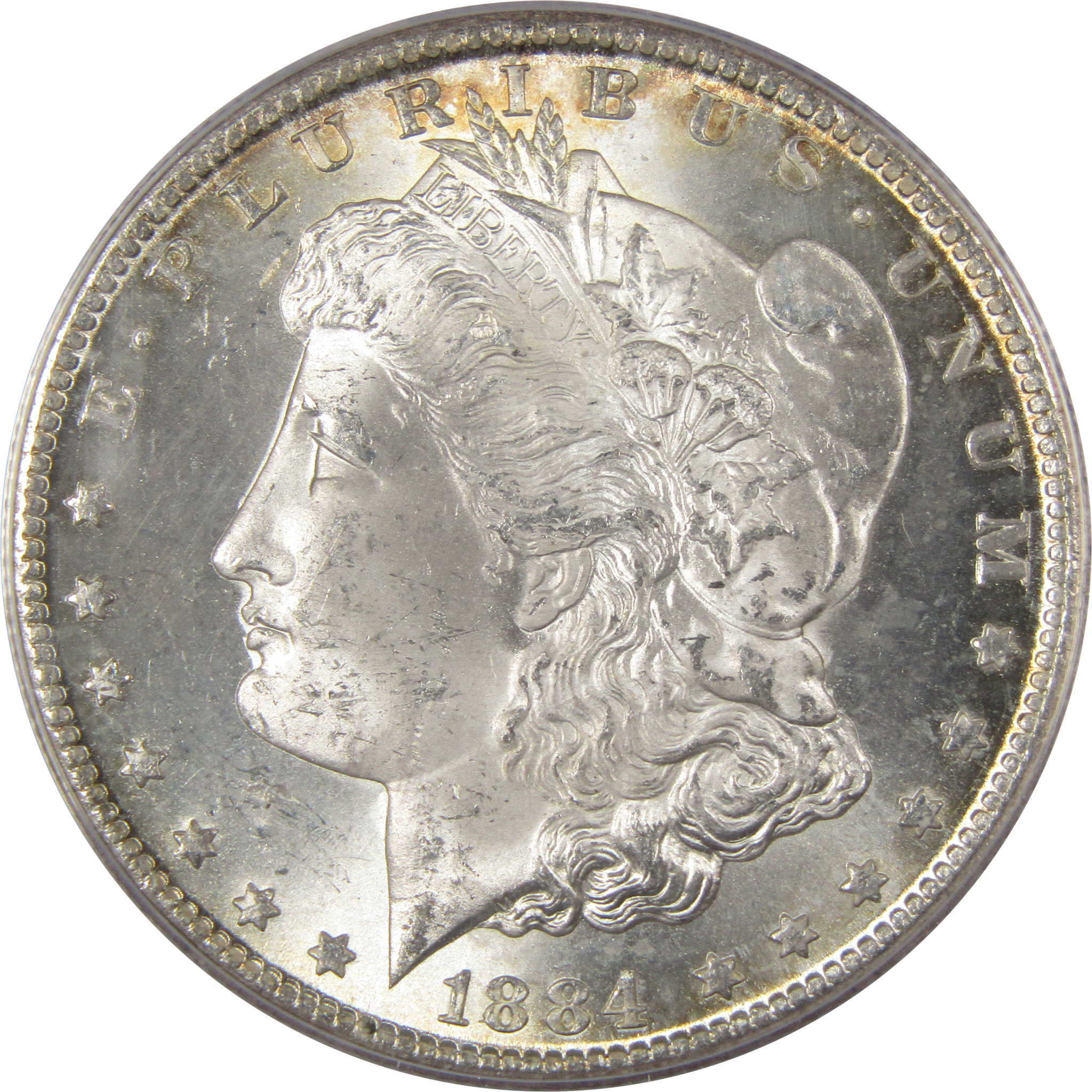 1884 CC Morgan Dollar MS 64 ANACS 90% Silver Uncirculated SKU:IPC9564 - Morgan coin - Morgan silver dollar - Morgan silver dollar for sale - Profile Coins &amp; Collectibles