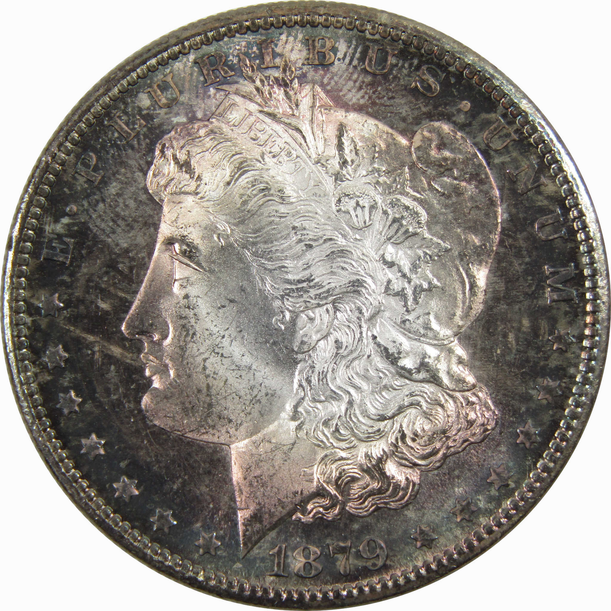 1879 S Morgan Dollar Choice Uncirculated Silver Toned SKU:I3951