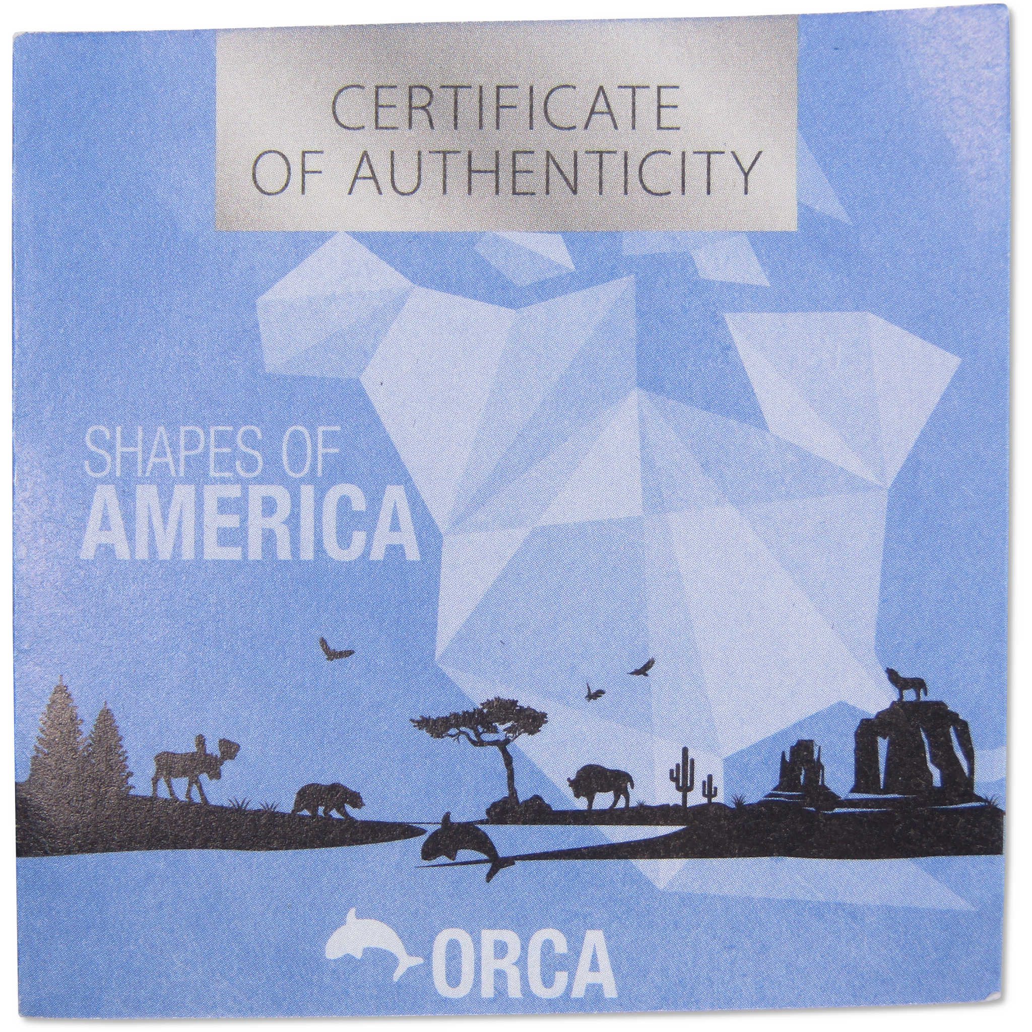 Shapes of America Orca 1 oz .999 Silver $5 Proof-Like Coin 2020 Barbados COA