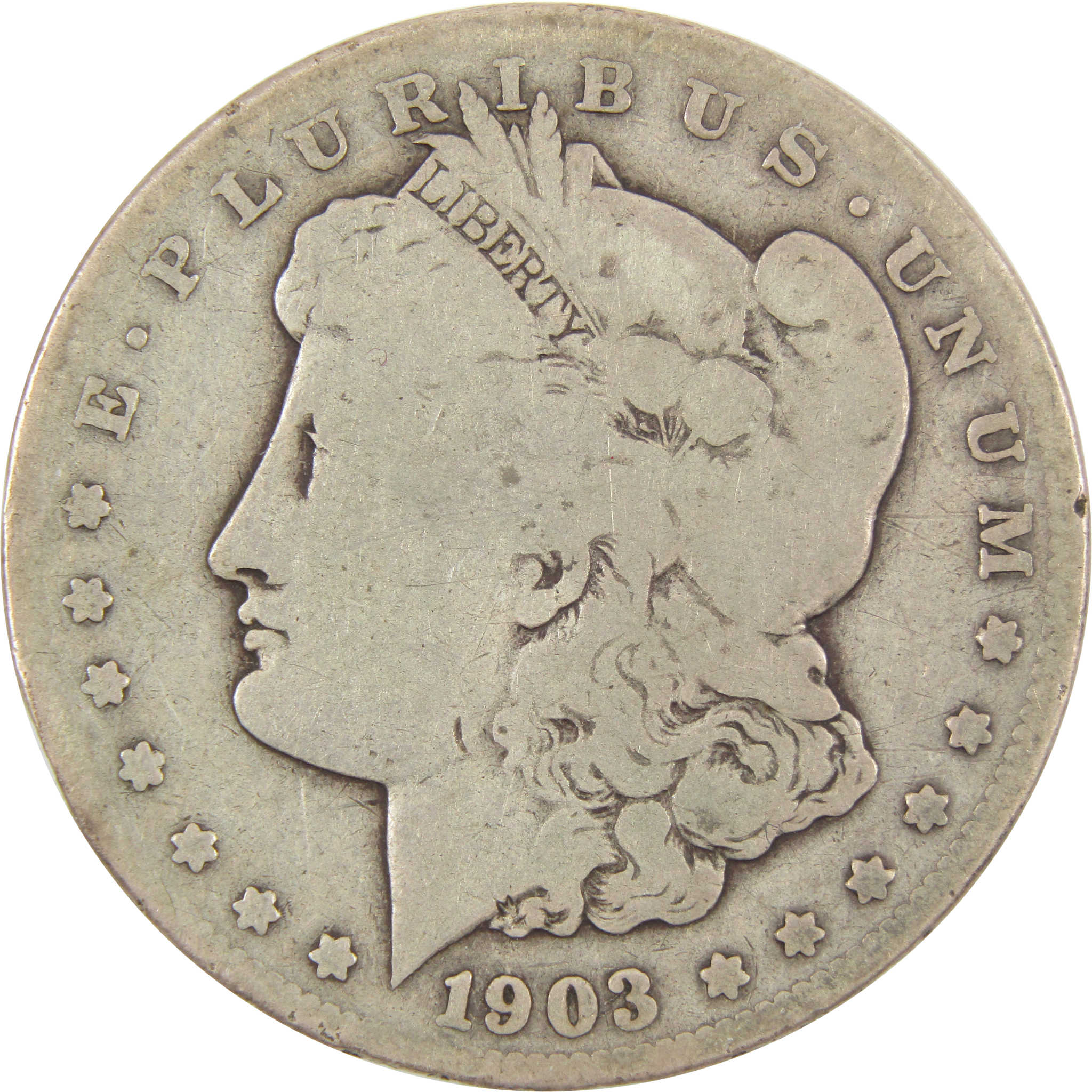 1903 S Morgan Dollar VG Very Good 90% Silver $1 Coin SKU:I7701 - Morgan coin - Morgan silver dollar - Morgan silver dollar for sale - Profile Coins &amp; Collectibles