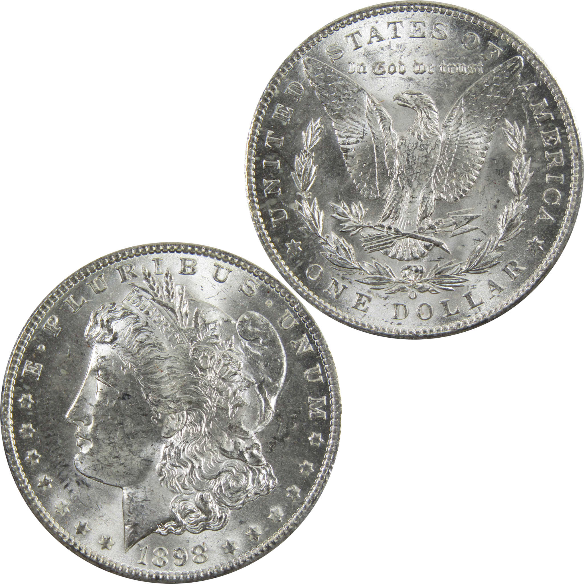 1898 O Morgan Dollar BU Uncirculated 90% Silver $1 Coin SKU:I5201 - Morgan coin - Morgan silver dollar - Morgan silver dollar for sale - Profile Coins &amp; Collectibles