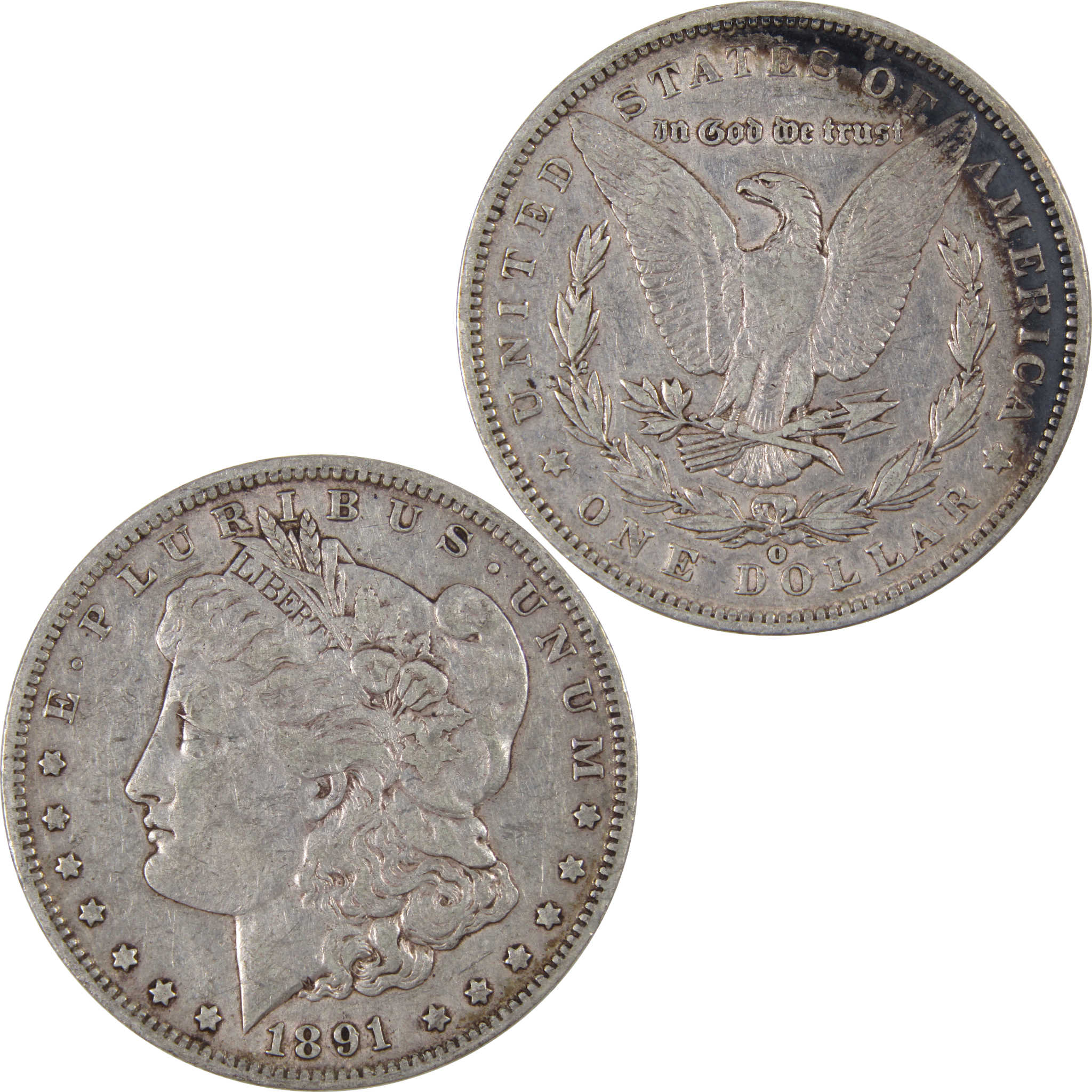 1891 O Morgan Dollar VF Very Fine 90% Silver US Coin SKU:I2808 - Morgan coin - Morgan silver dollar - Morgan silver dollar for sale - Profile Coins &amp; Collectibles