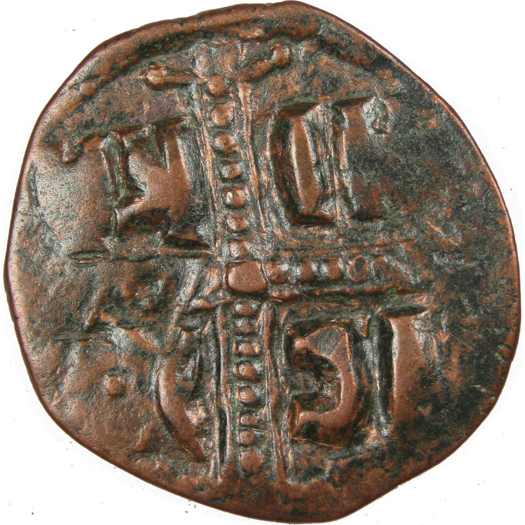 1034-1041 AD Michael IV Follis Christ Antiphonetes VF SKU:IPC3818